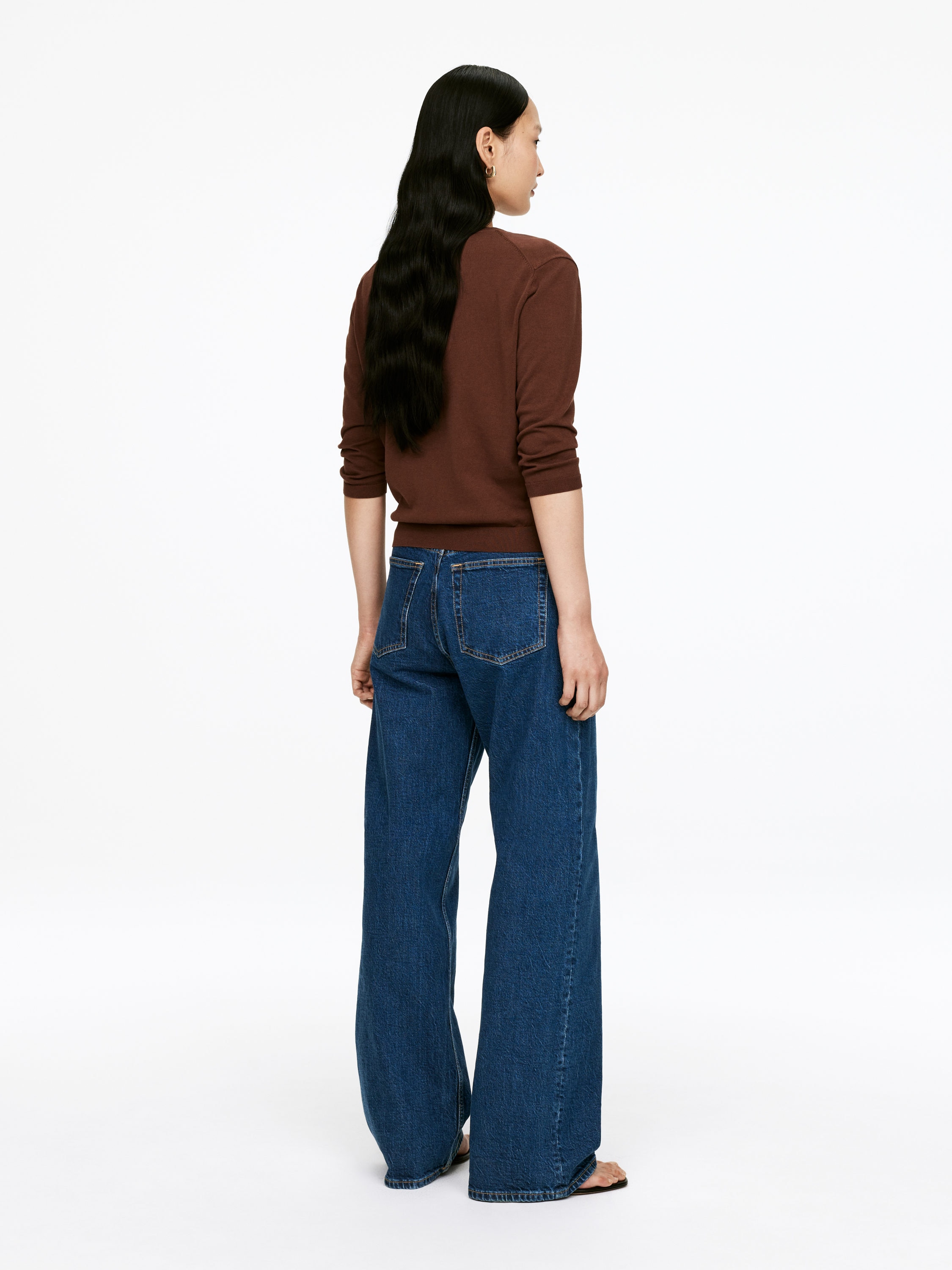 LUPINE Flared Jeans - Dark Blue - Slim fit - Women - StillMedia/Lookbook - 14