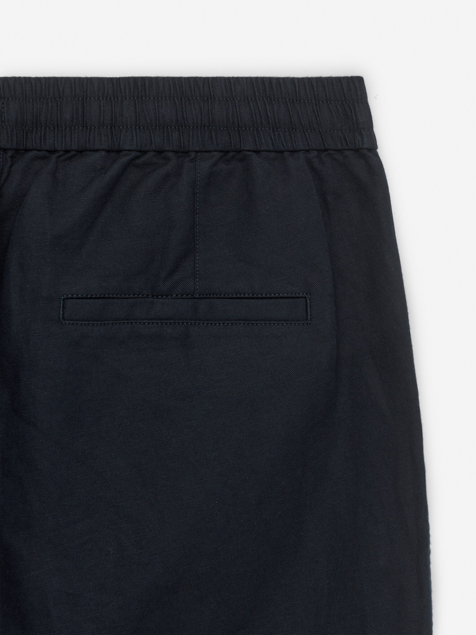 Pantaloni in misto lino - Blu scuro/Beige/Verde kaki - 2