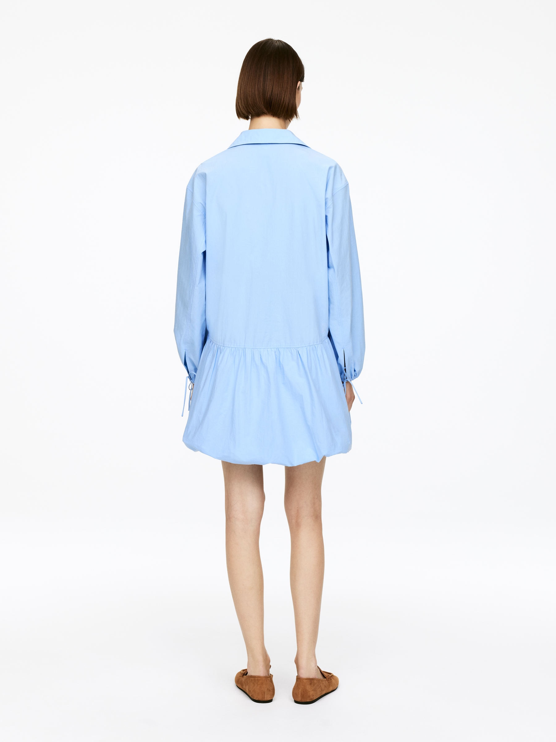 Bubble-Hem Dress - Light Blue - Regular fit - Women - StillMedia/Lookbook - 6