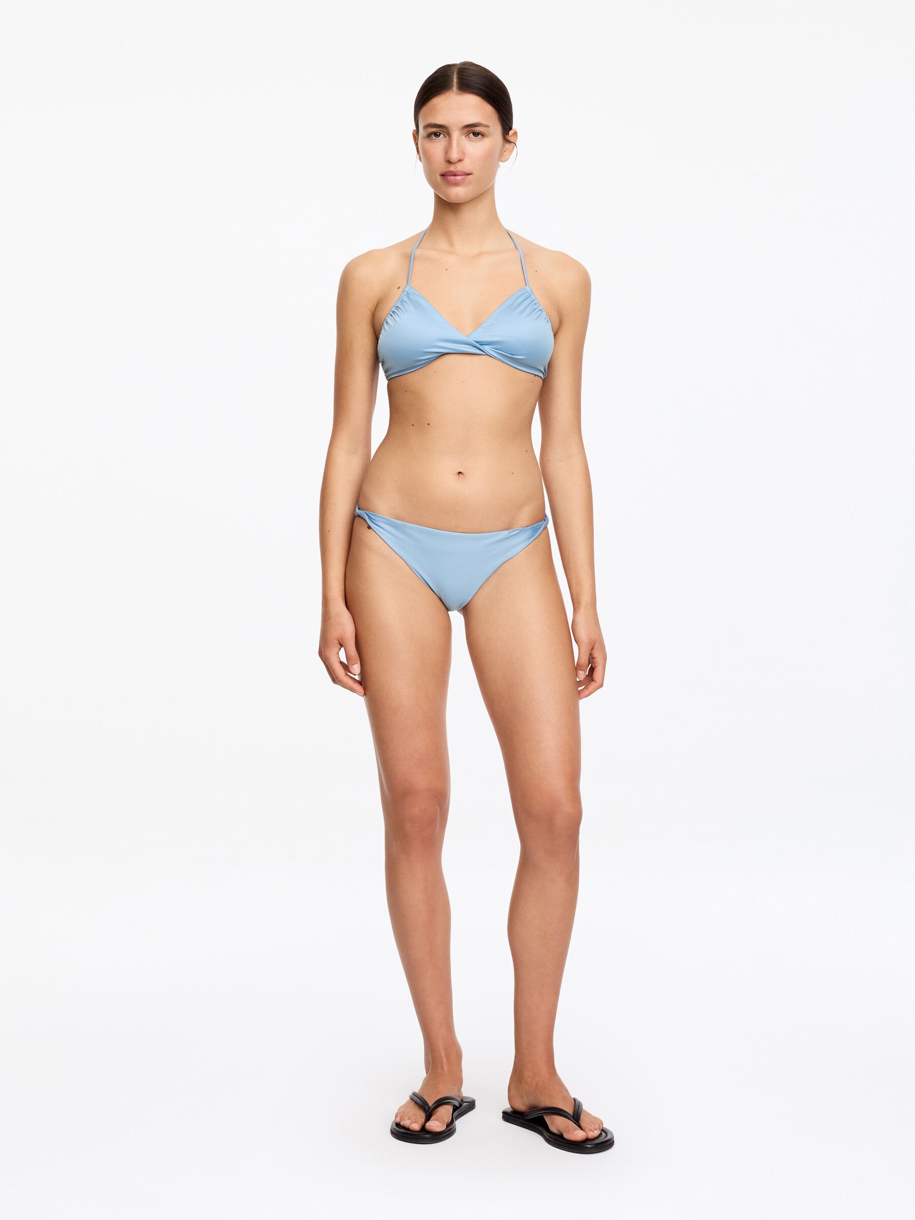 Shiny Bikini Top - Dusty blue - Women - StillMedia/Lookbook - 6