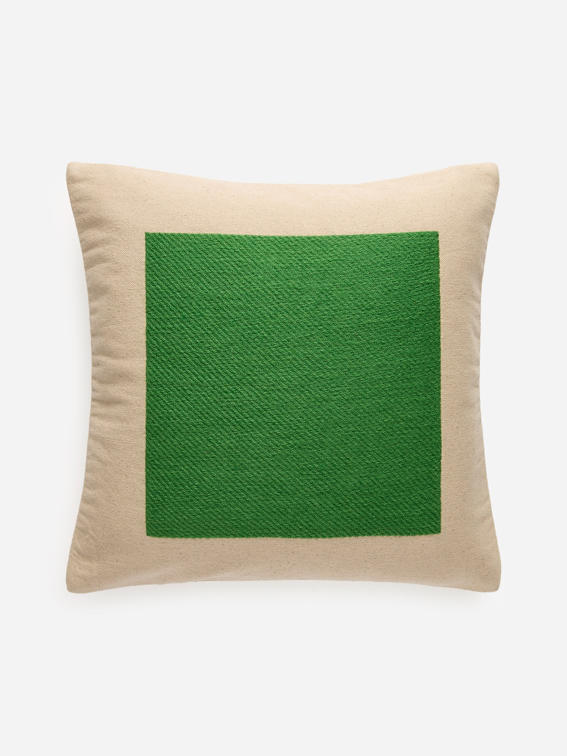 Kopfkissenbezug aus Baumwolle und Wolle 50 x 50 cm - Beige/Grün - Homeware - StillMedia/DescriptiveStillLife - 3