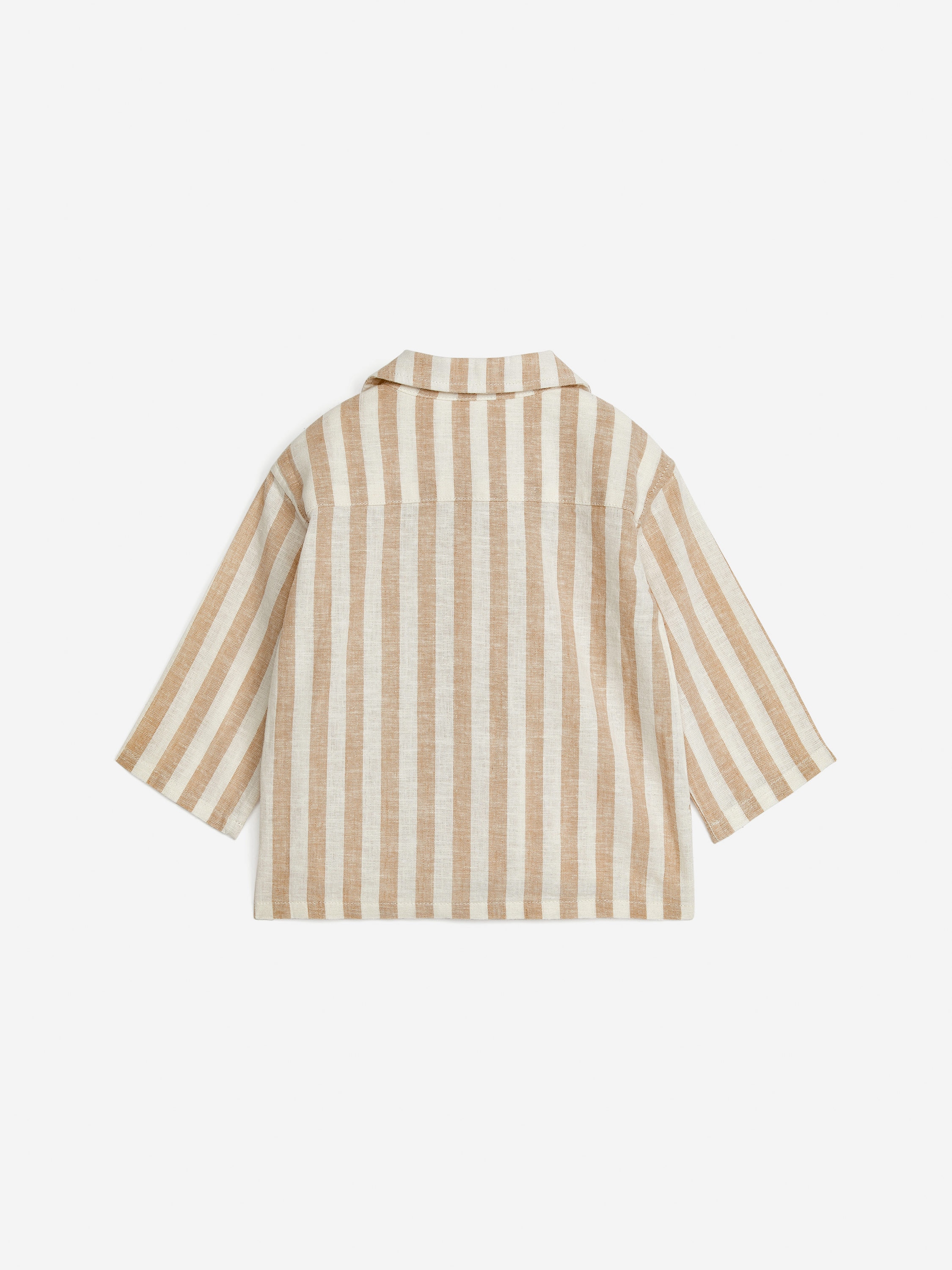 Linen-Cotton Shirt - Beige/White - Regular fit - Children - StillMedia/DescriptiveStillLife - 5
