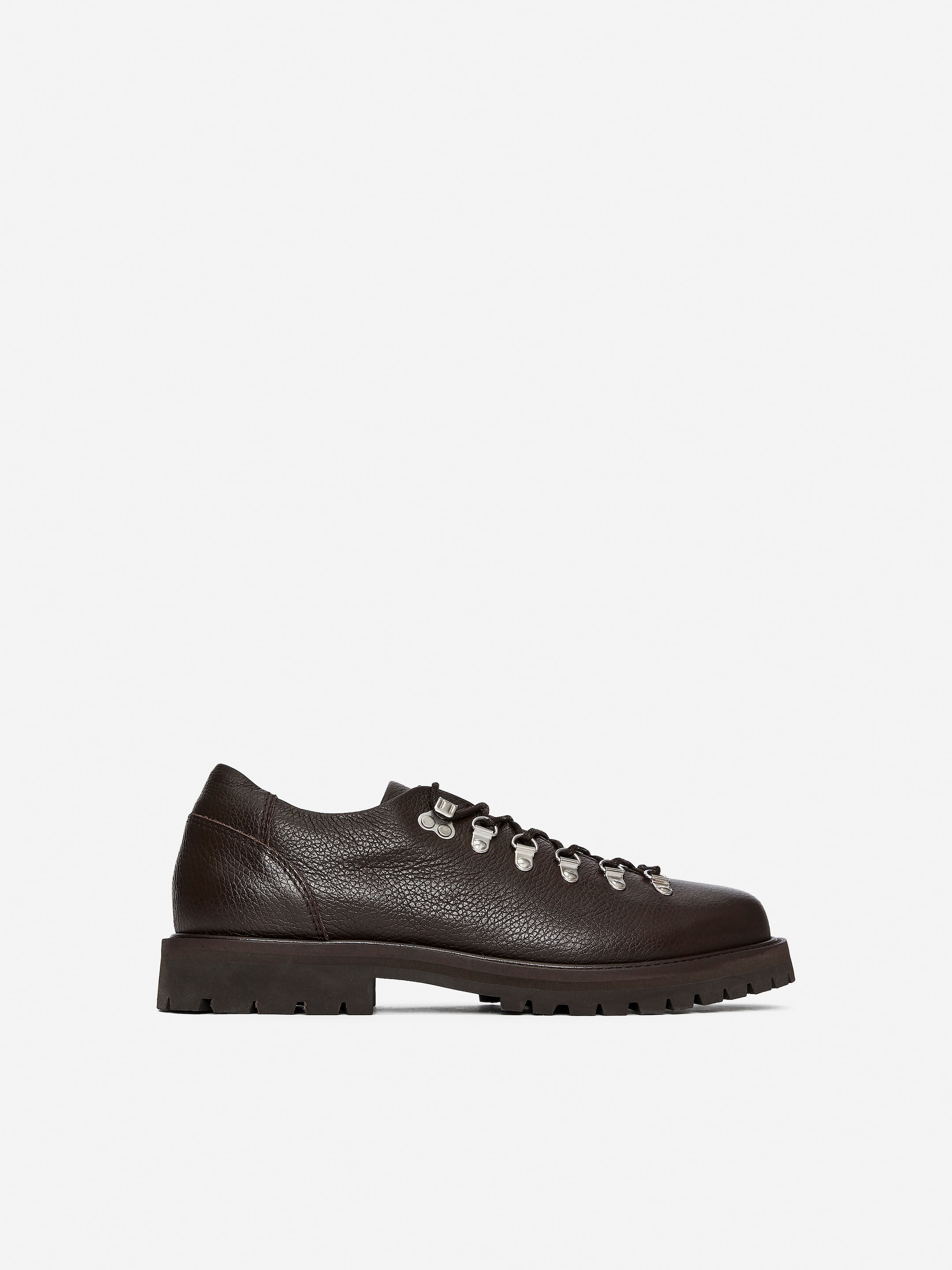 Leather Hiking Shoes-#3F3838-16798