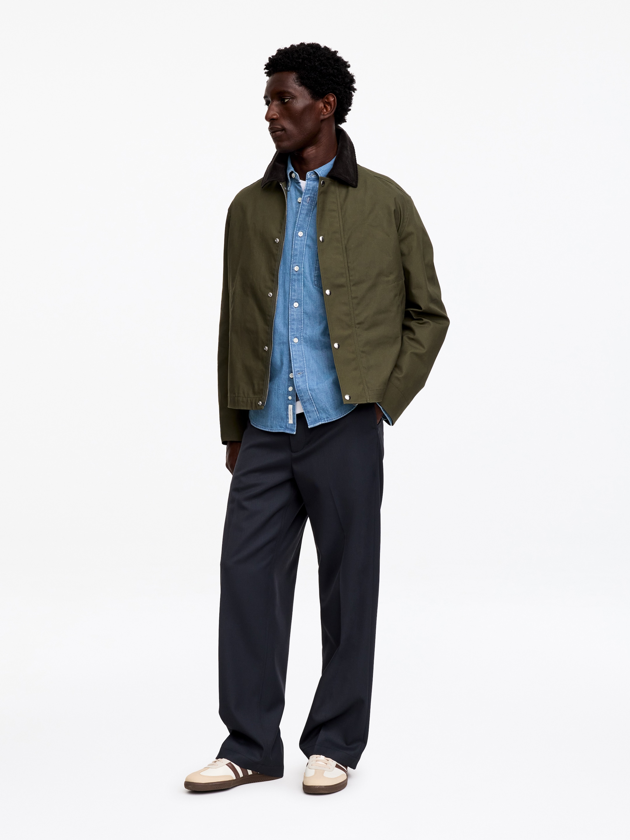 Regular Denim Shirt - Washed Blue - Regular fit - Men - StillMedia/Lookbook - 2