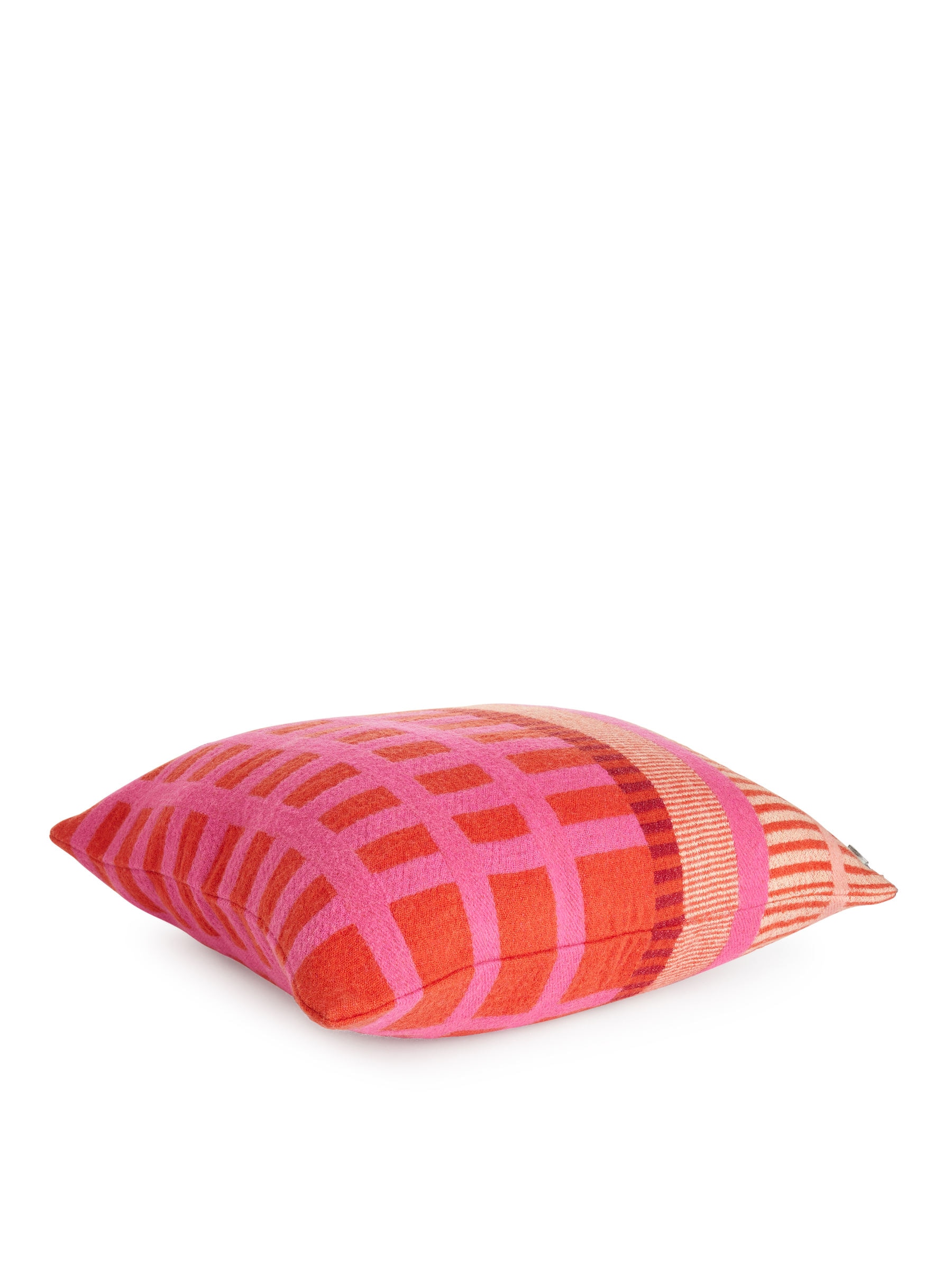 Kissenbezug aus Wolle, 50 x 50 cm - Rot/Rosa - Haushaltswaren - StillMedia/DescriptiveStillLife - 2