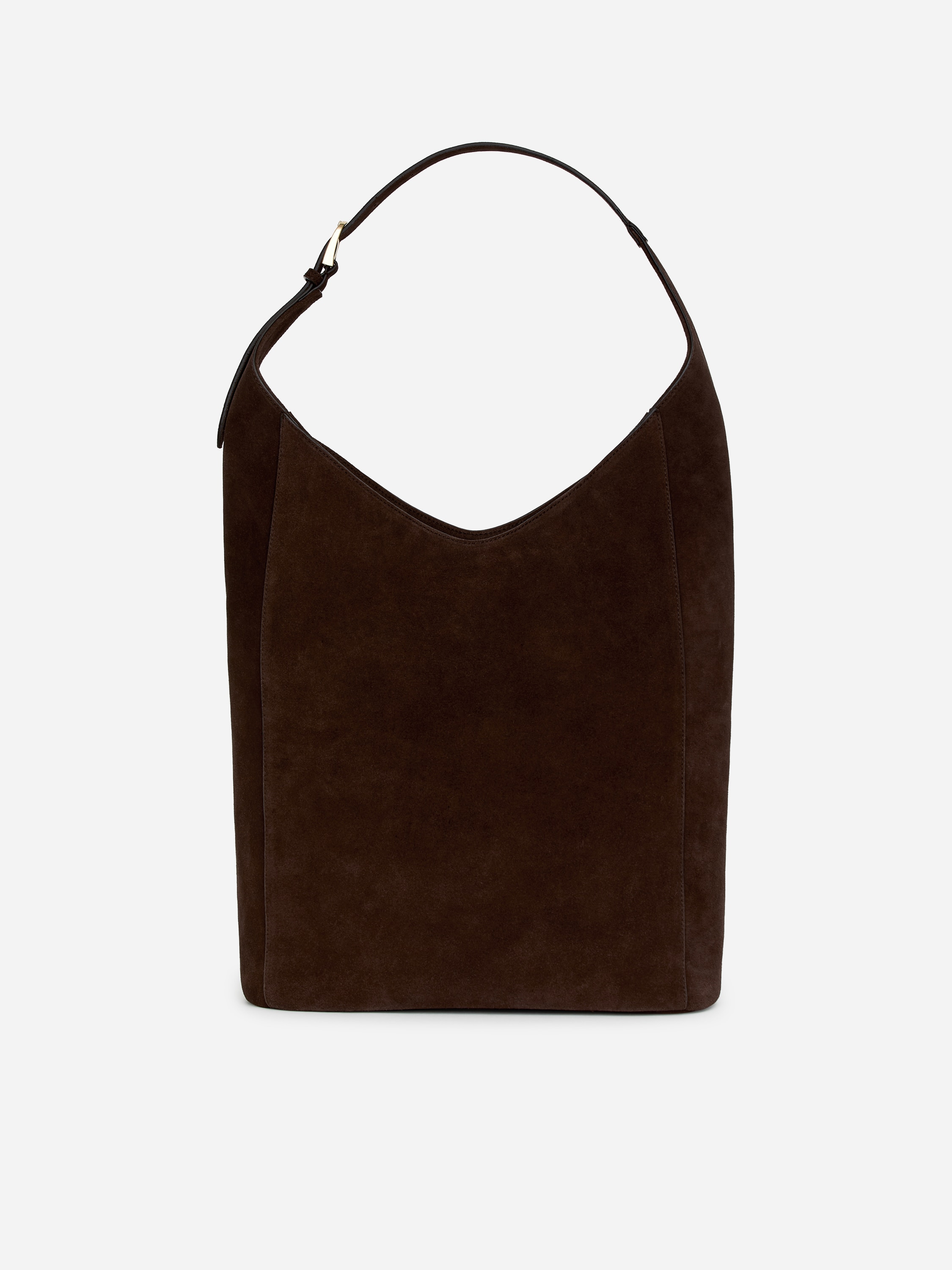Suede Tote Bag - Braun