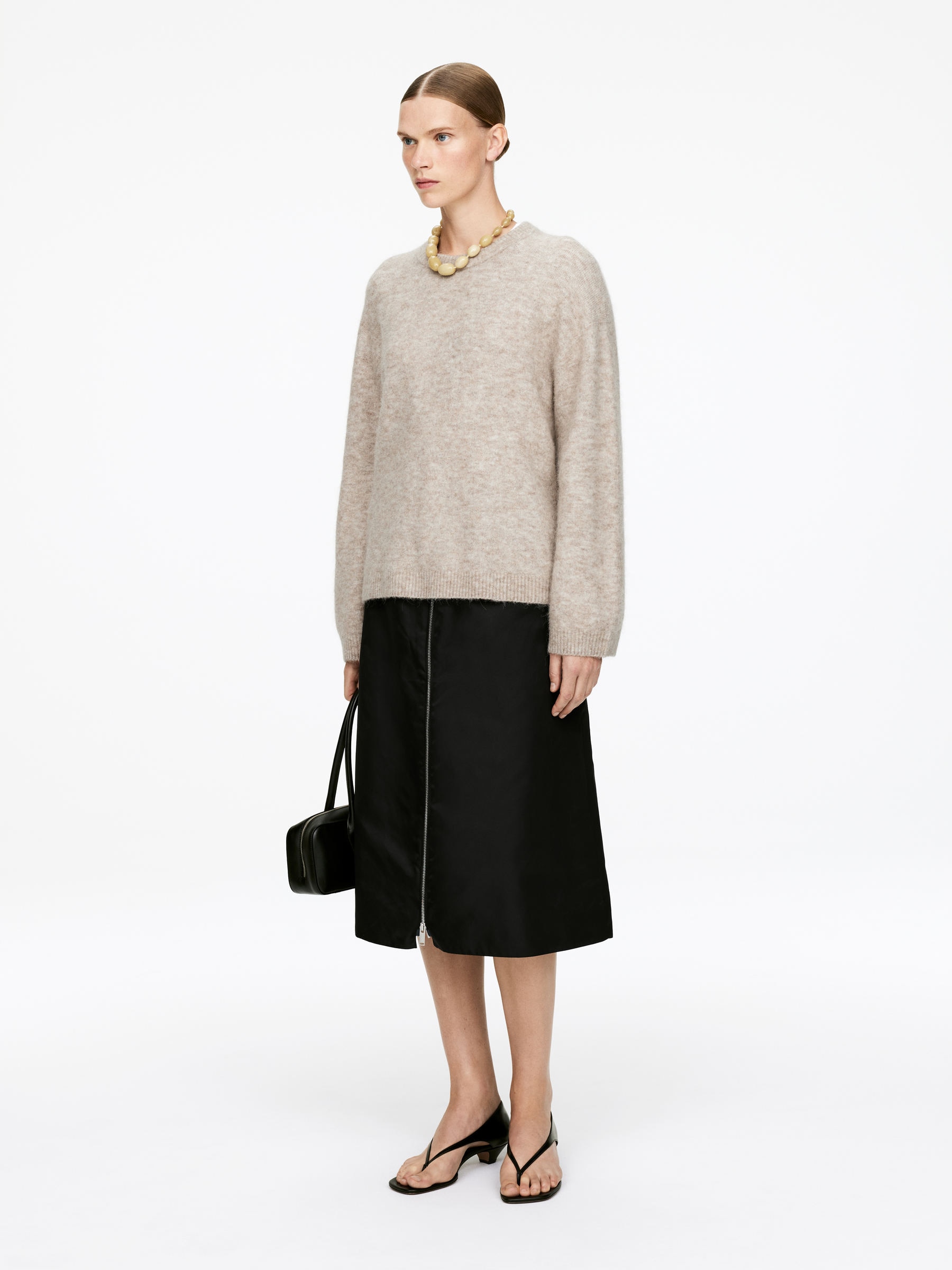 Pullover aus Alpakawolle und Wolle - Beige - Oversize - Damen - StillMedia/Lookbook - 13