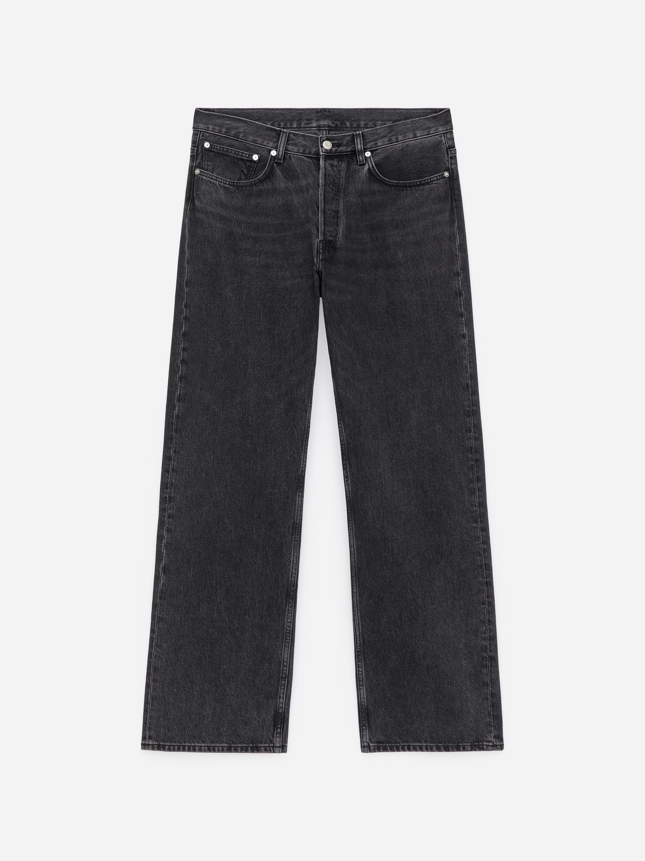 CANYON Bootcut-Jeans mit normaler Passform - Schwarz/Hellblau/Schwarz