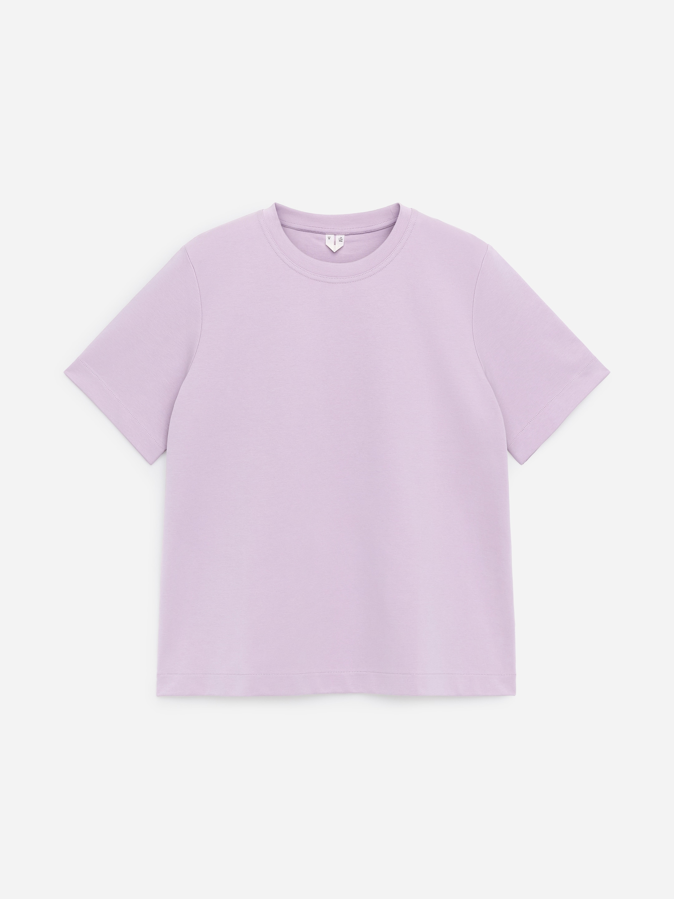 Strukturalny T-shirt Signature - Liliowy - Fason normalny - Women - StillMedia/DescriptiveStillLife - 1