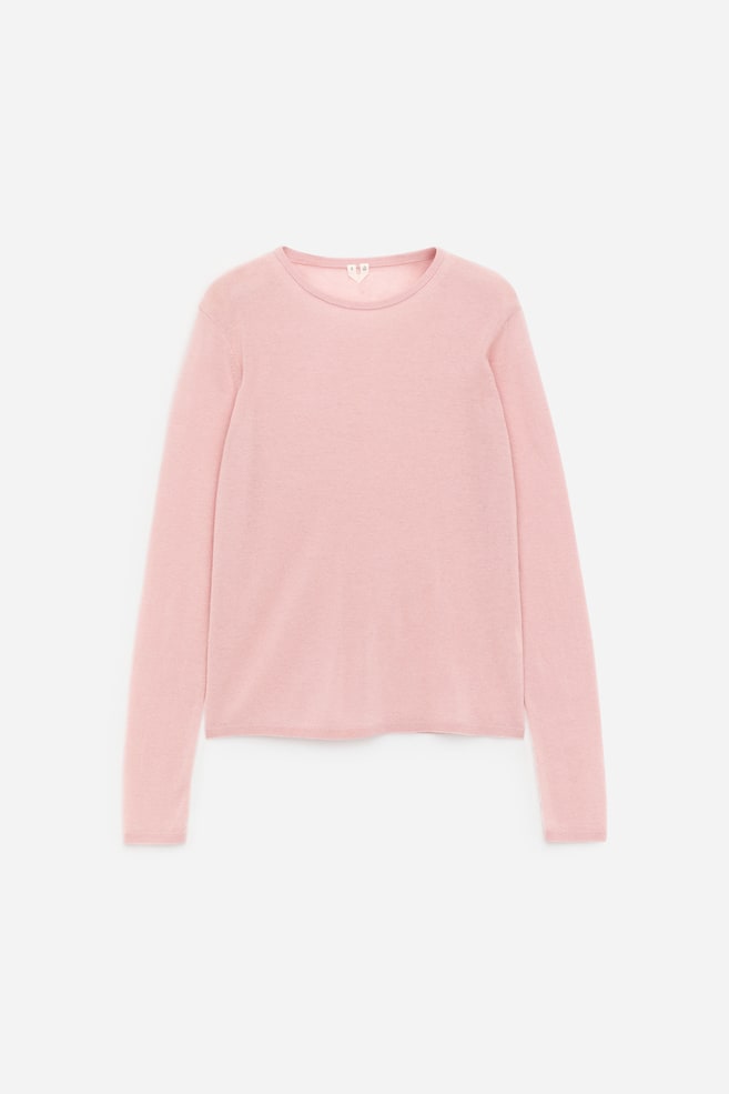 Pull en pur cachemire - Rose/gris - 1