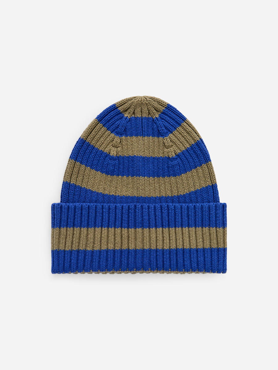 ARKET Girls  Rib-Knitted Beanie Blue,  size 116/140