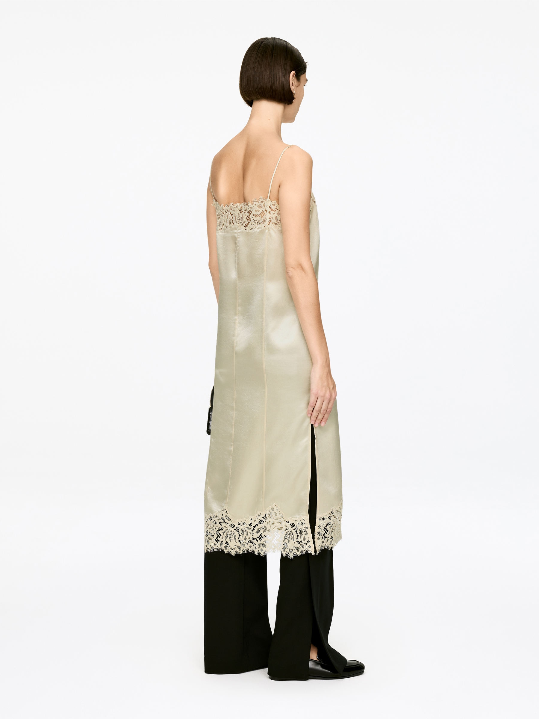 Lace-Detail Strap Dress - Light Beige - Regular fit - Women - StillMedia/Lookbook - 7