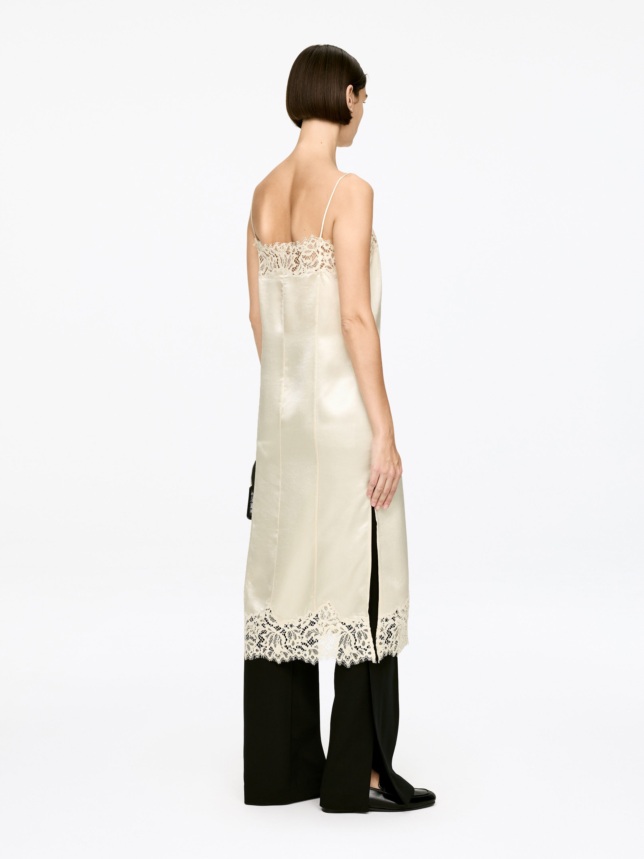 Lace-Detail Strap Dress - Light Beige - Regular fit - Women - StillMedia/Lookbook - 7