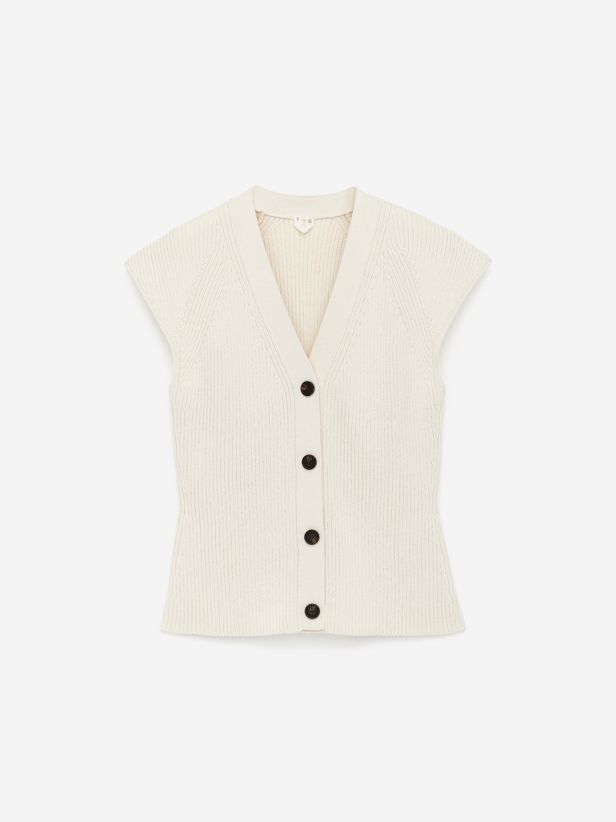 Ver imagem maior: Top de malha sem mangas - Branco sujo - SENHORA | H&M PT 5