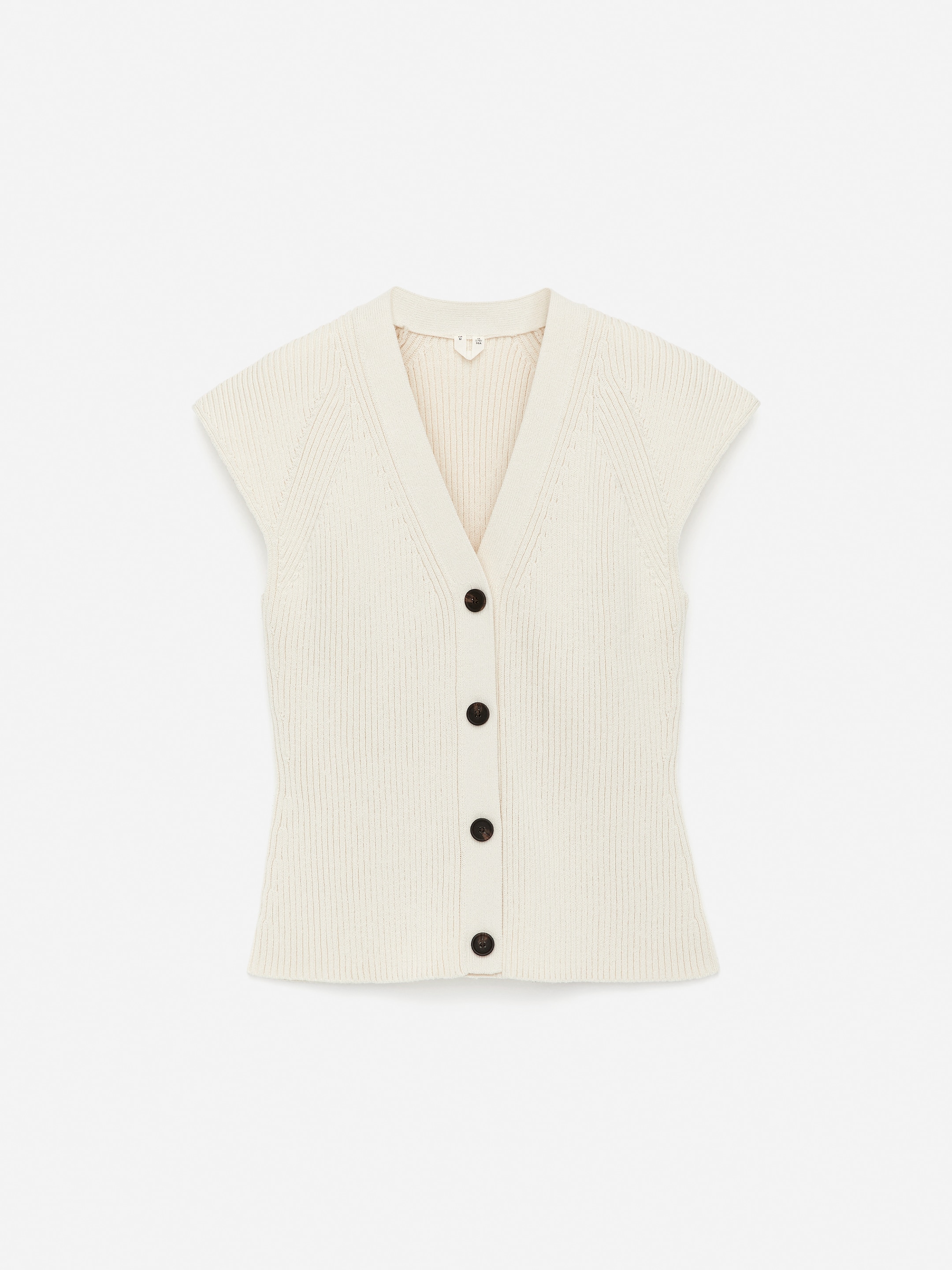 Stickad ärmlös topp - Off-white - Regular fit - Women - StillMedia/DescriptiveStillLife - 1