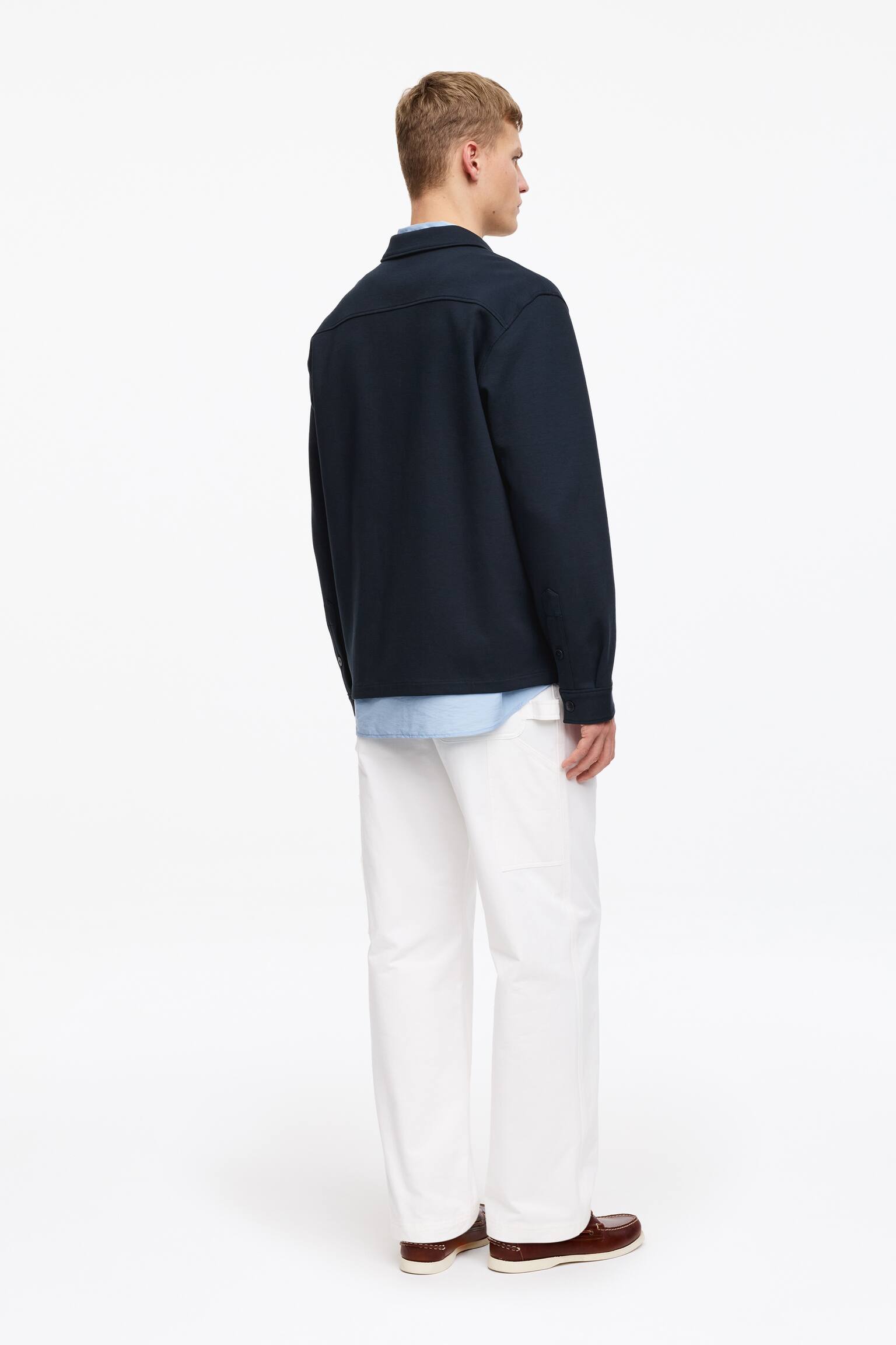 Jersey overshirt - Sötétkék/Vakond - 6