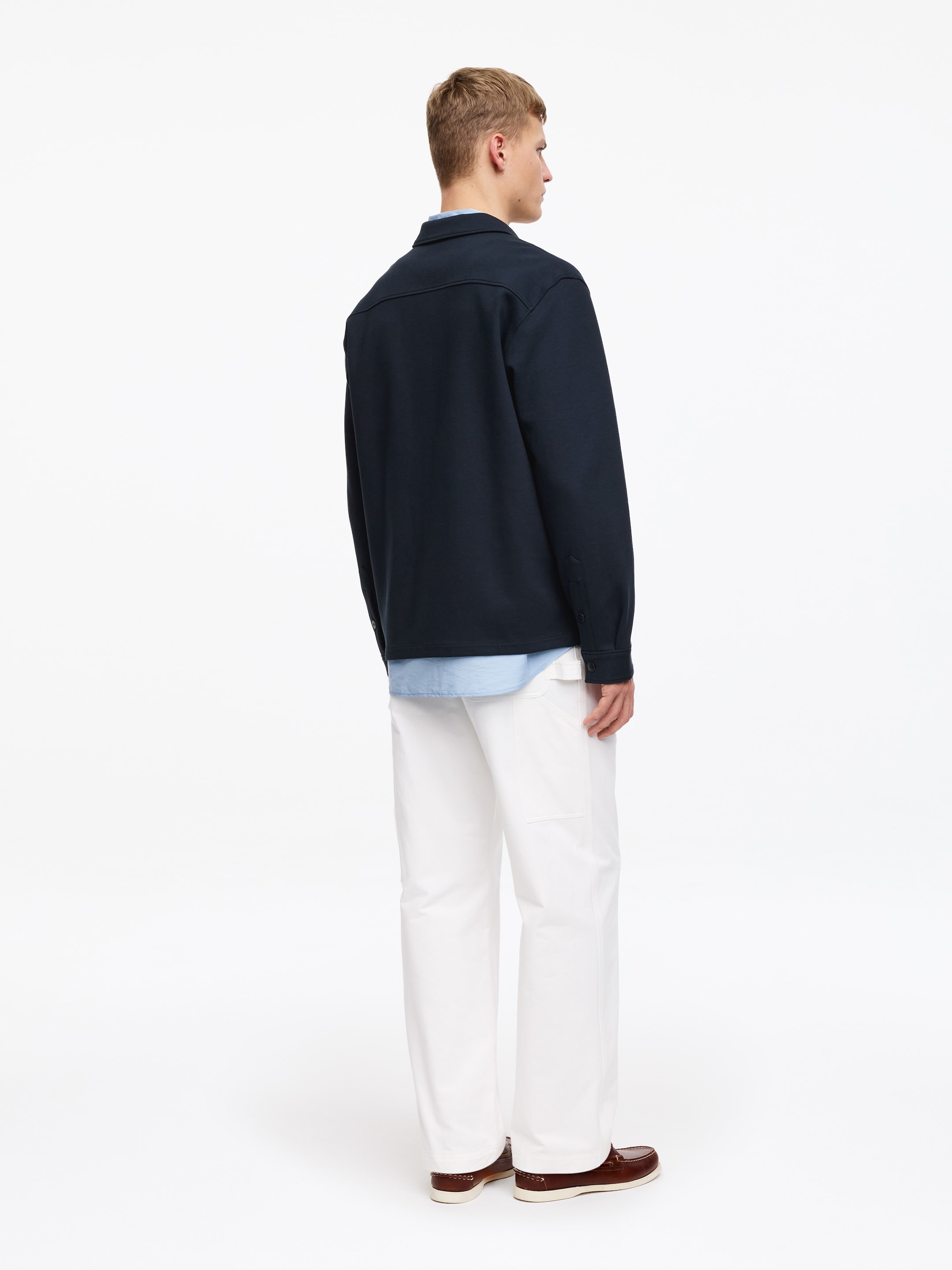 Surchemise en jersey - Bleu foncé - Regular fit - Homme - StillMedia/Lookbook - 6