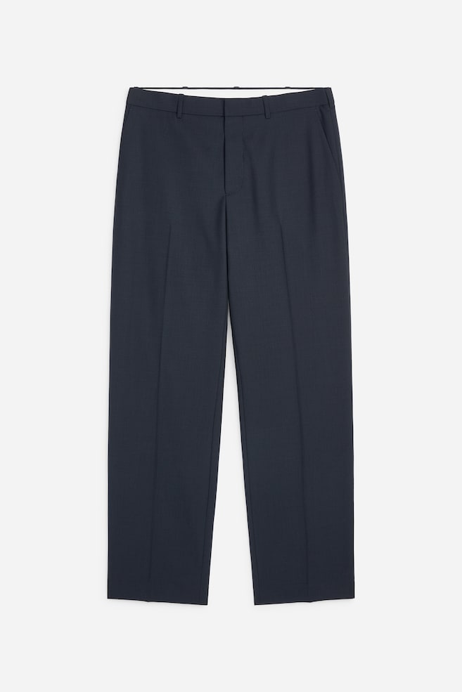 Pantaloni din Lână Ușoară, Croială Normală - Bleumarin - 1