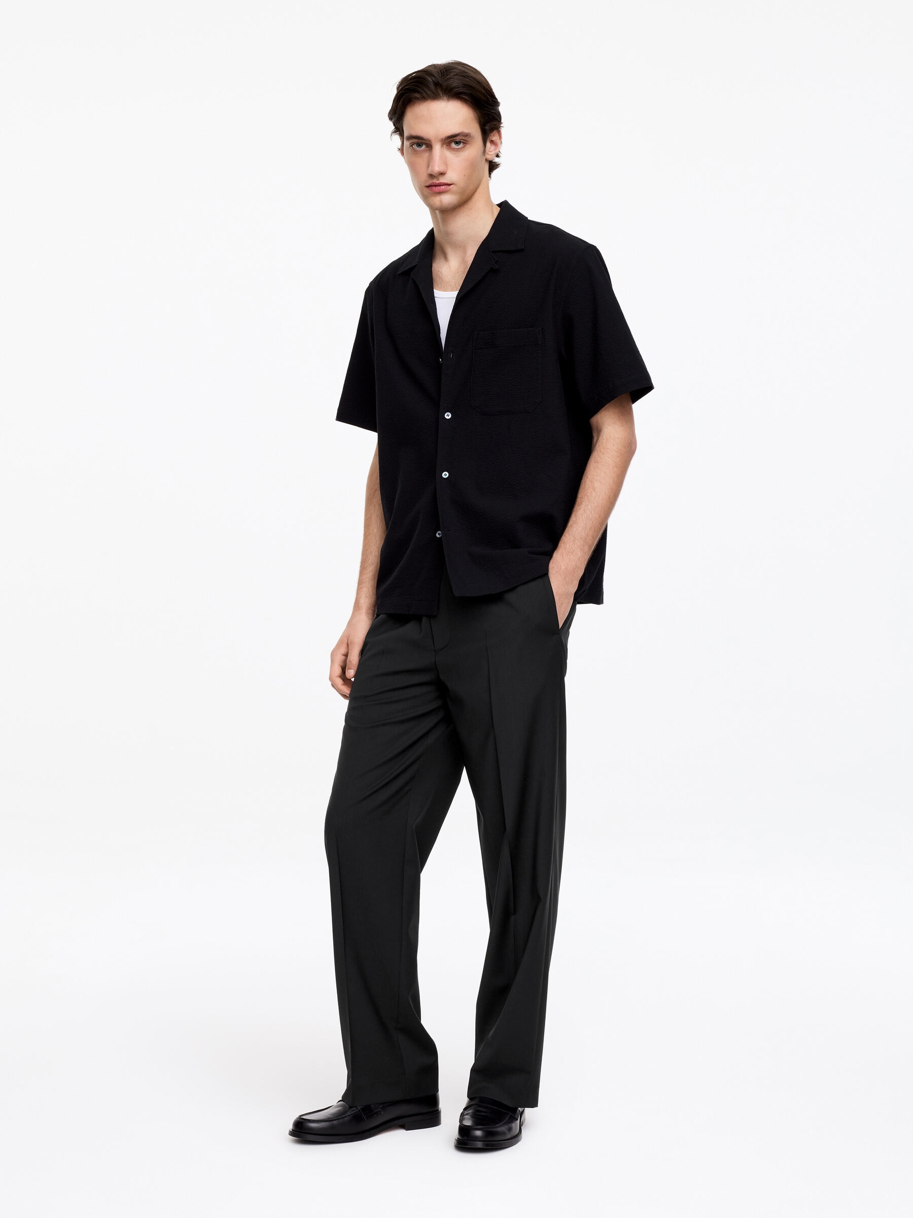 Weite Pull-on-Hose - Schwarz - Loose Fit - Men - StillMedia/Lookbook - 4