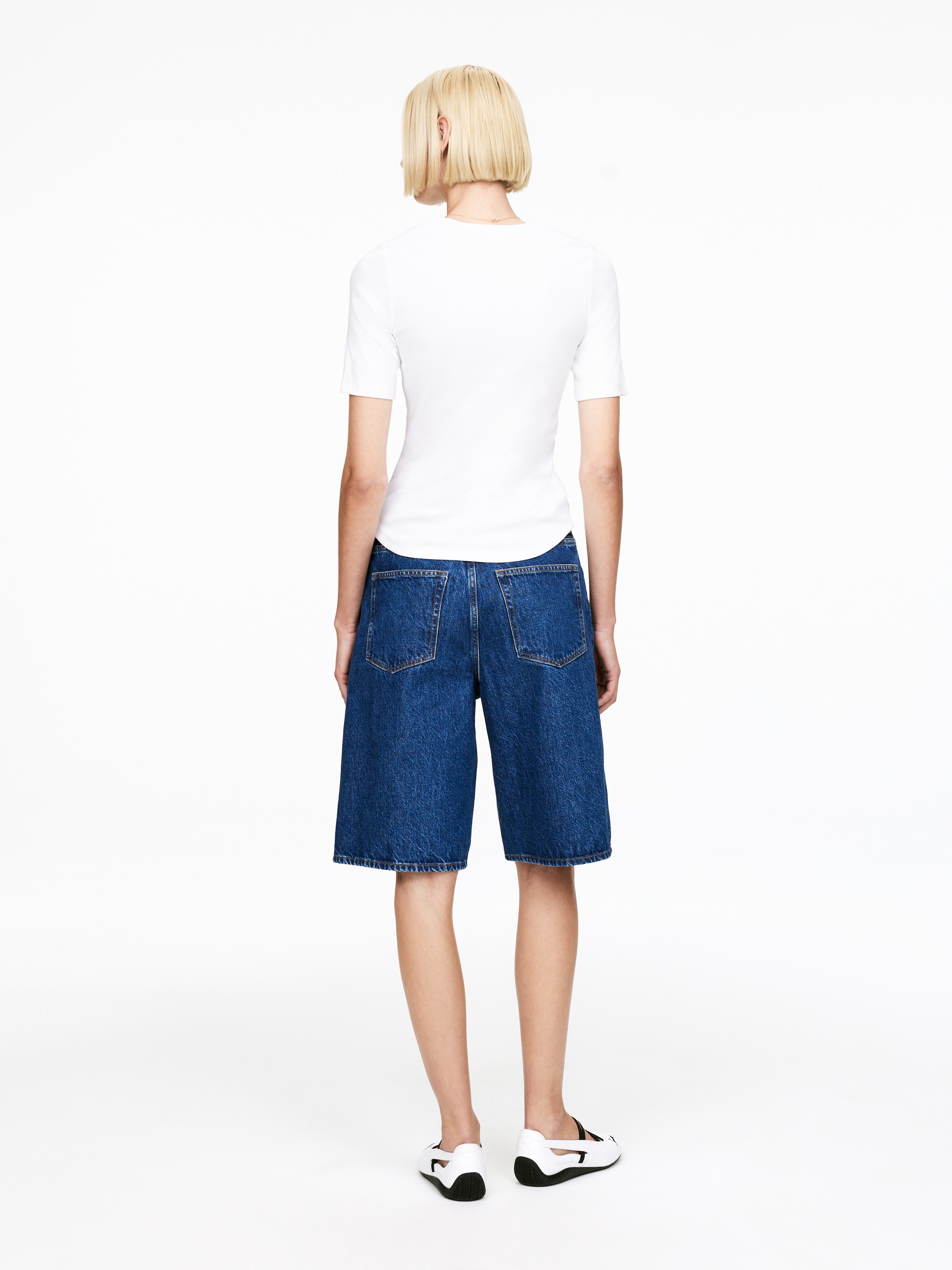 Agrandir l'image: T-shirt côtelé - Blanc - FEMME | H&M FR 2
