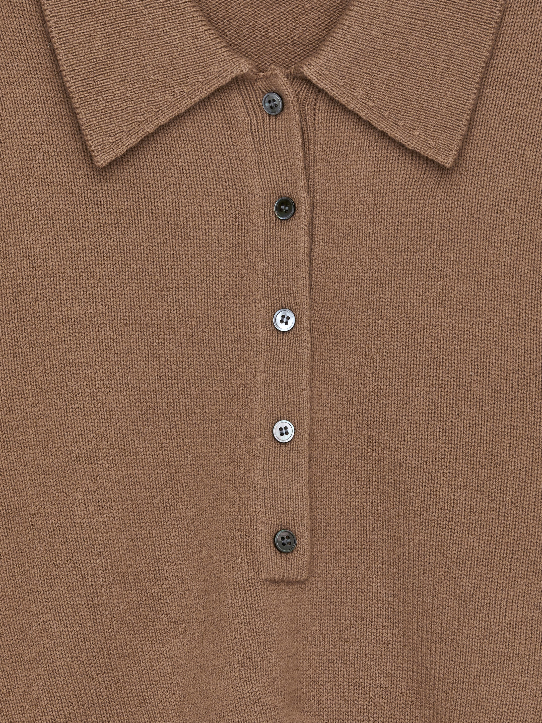Pull polo en laine - Marron - Loose fit - Femme - StillMedia/DescriptiveDetail - 2