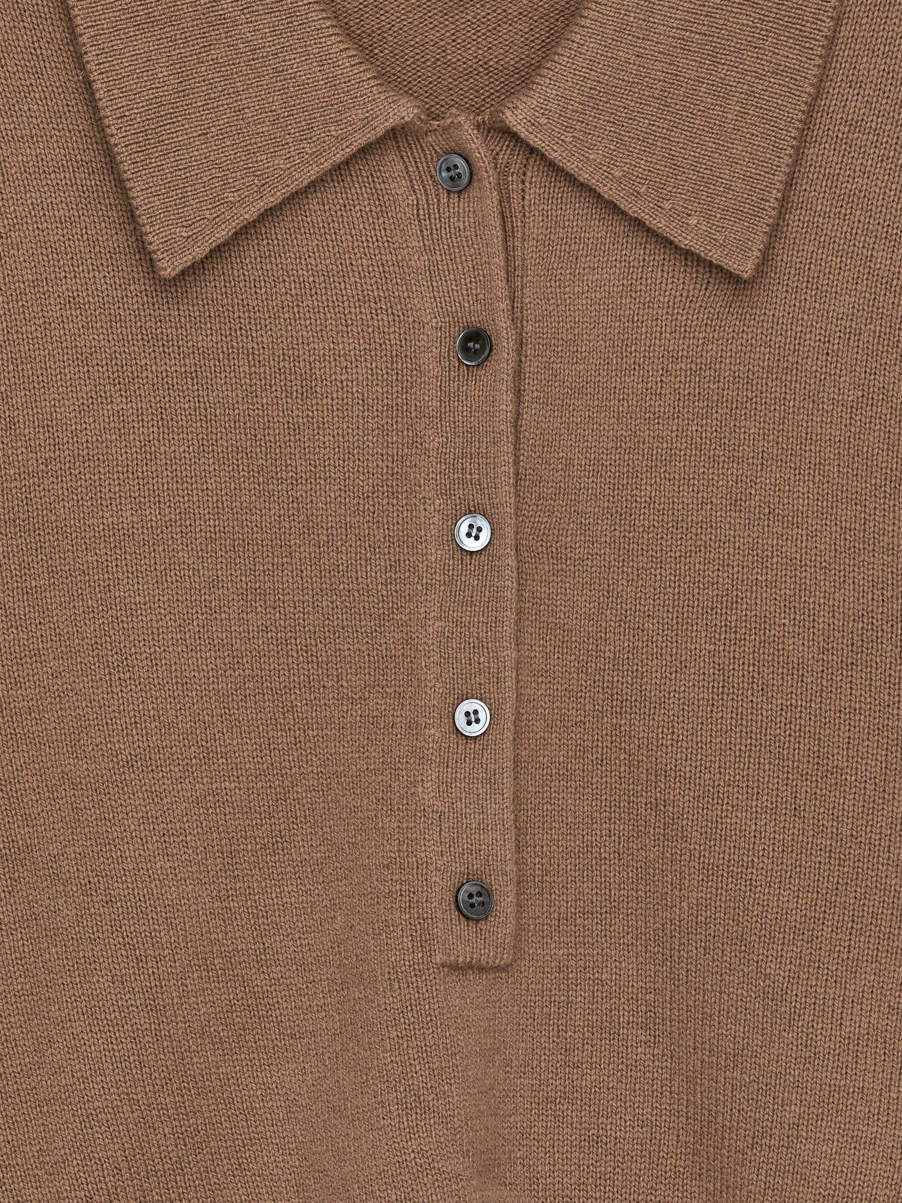 Pull polo en laine - Marron - Loose fit - Femme - StillMedia/DescriptiveDetail - 2