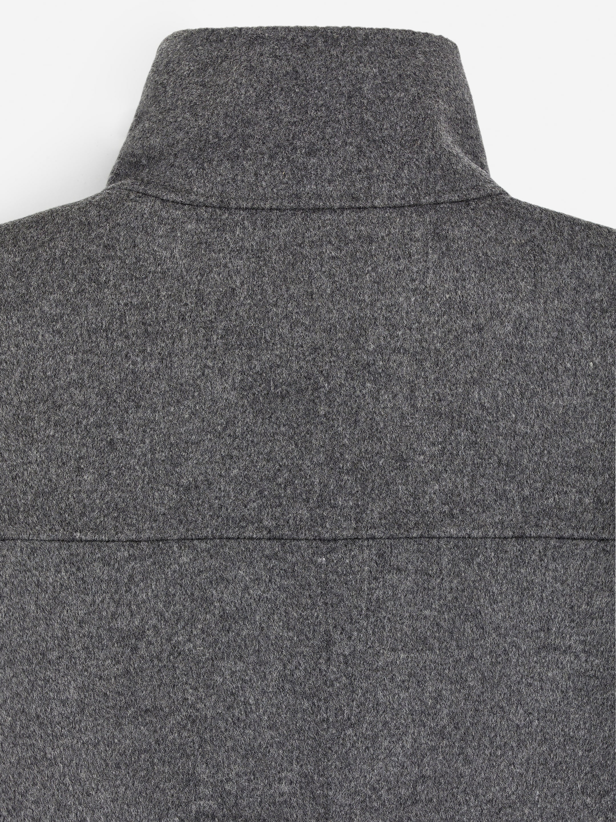 View larger image: Doublé Wool-Blend Jacket - Grey Melange - Ladies | H&M GB 3