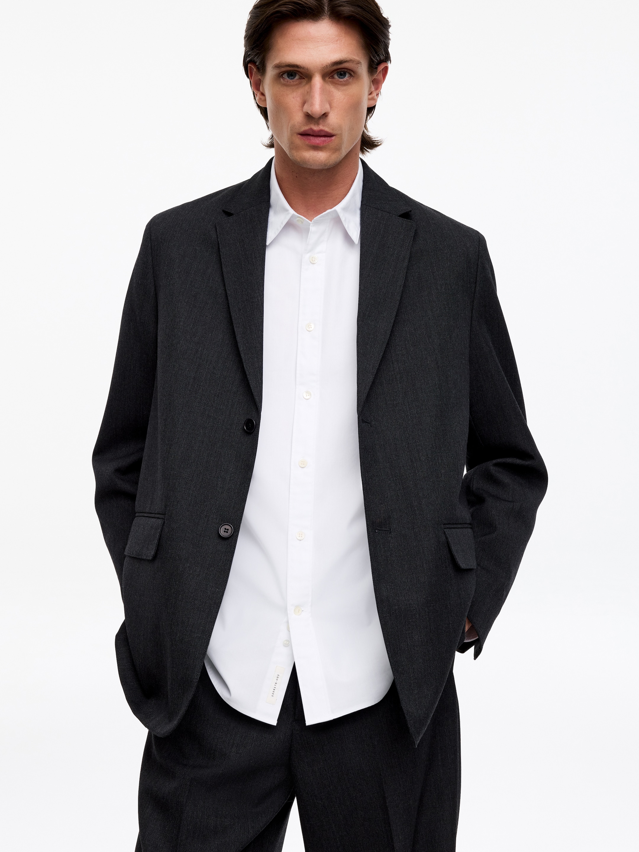 Cotton-Tencel Shirt - White - Regular fit - Men - StillMedia/Lookbook - 3