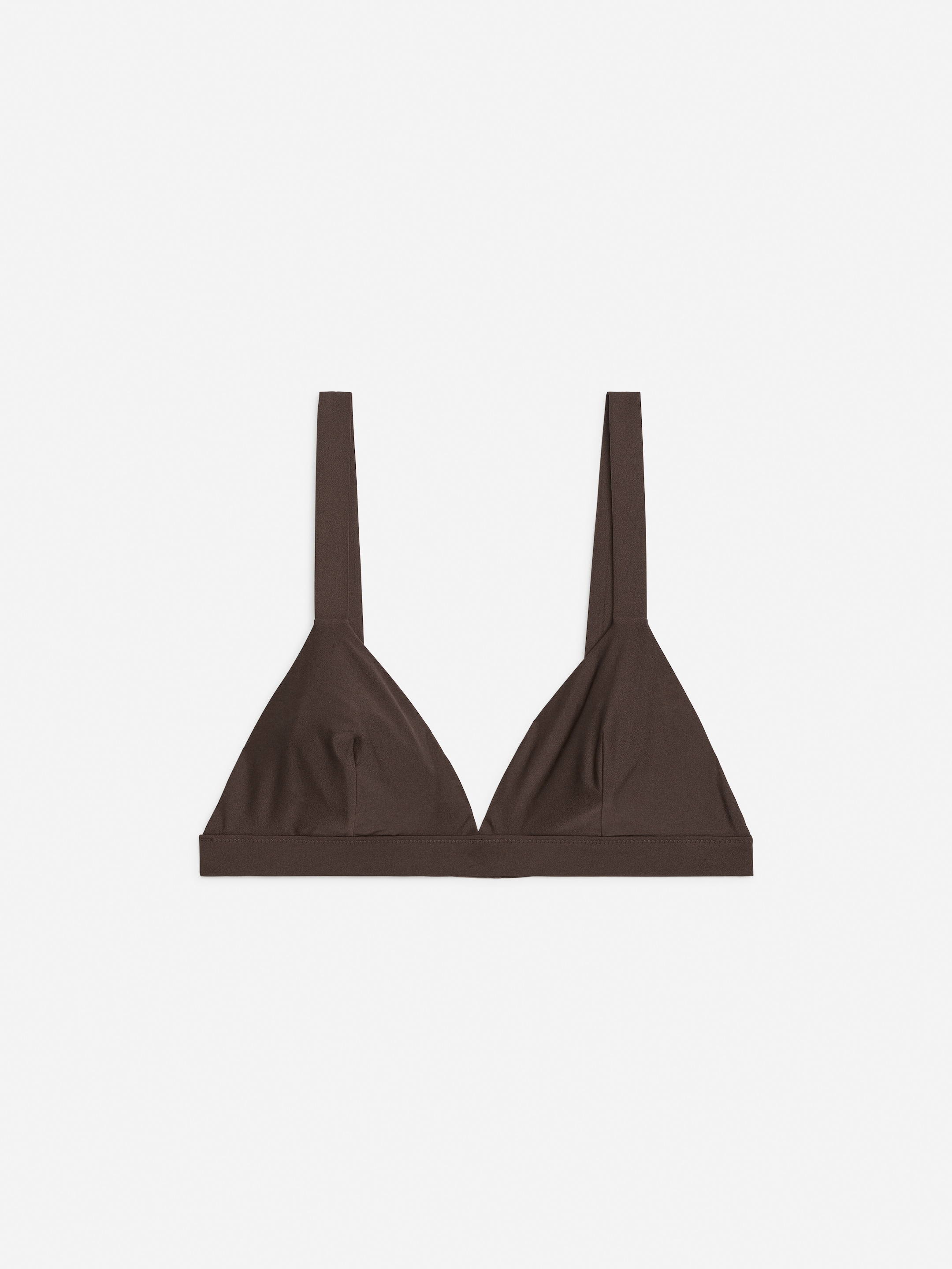 Mjuk triangel-bh - Mörkbrun - Regular fit - Women - StillMedia/DescriptiveStillLife - 1