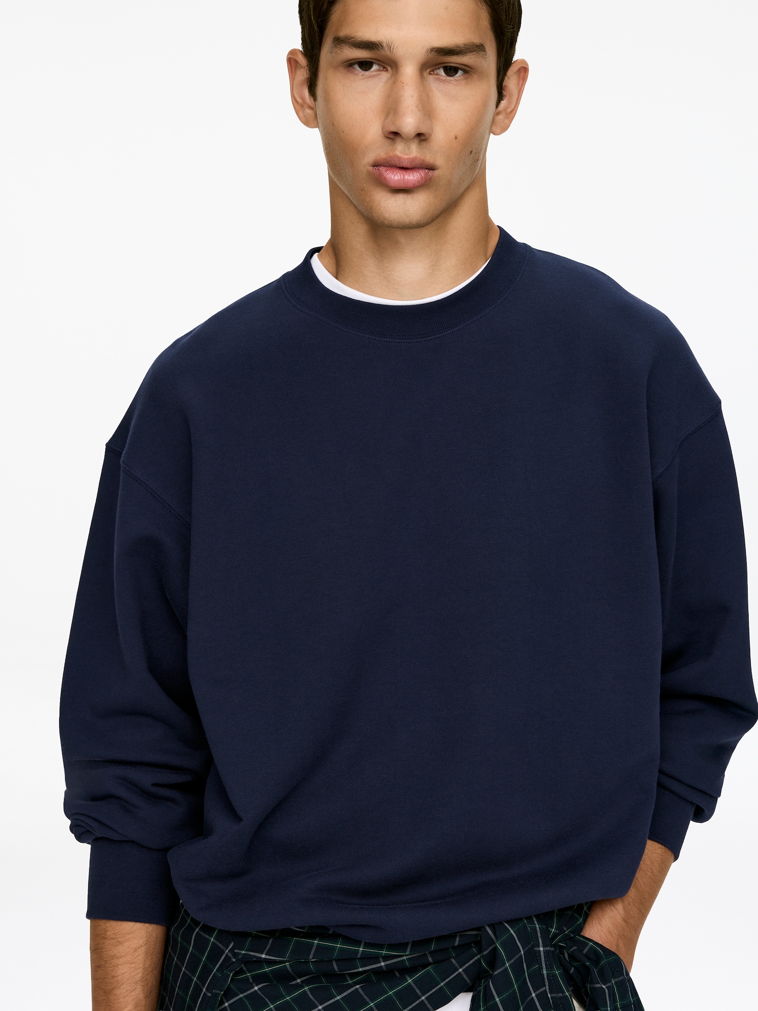 Relaxed Sweatshirt - Blue/Dark Grey - 5