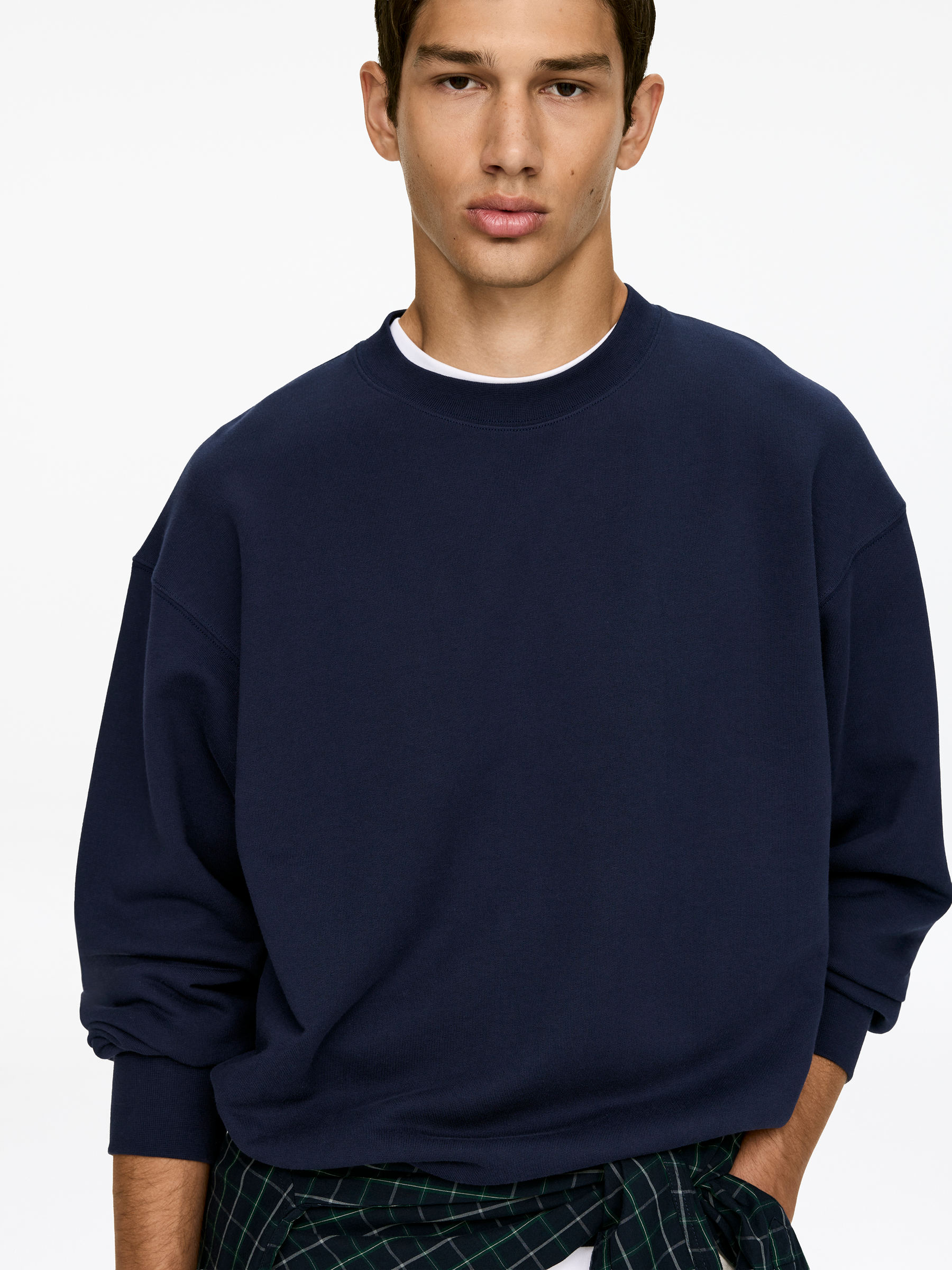 Relaxed Sweatshirt - Blue - Loose fit - Men - StillMedia/Lookbook - 6