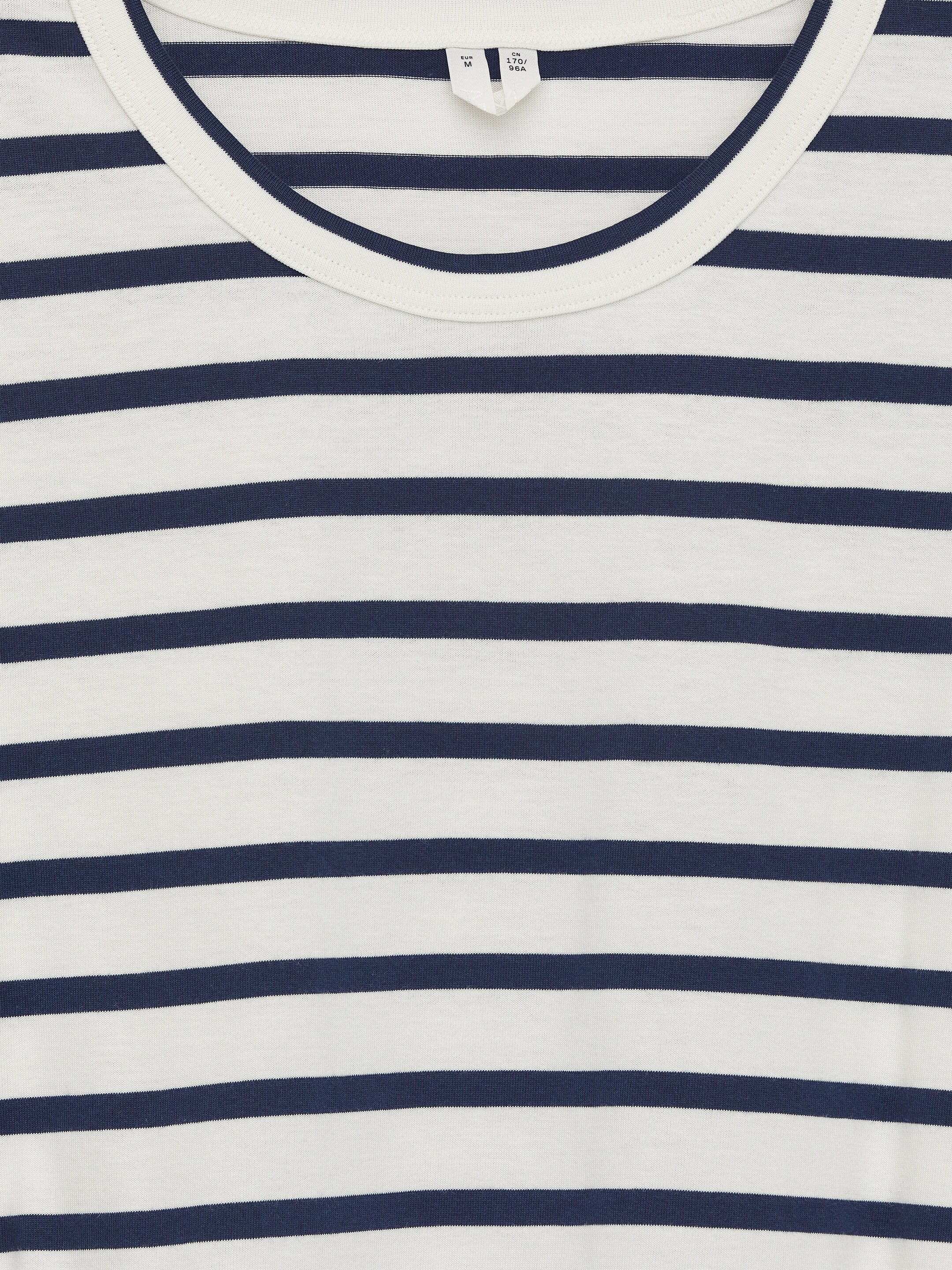 Agrandir l'image: T-shirt d'épaisseur moyenne - Bleu foncé/Blanc cassé - FEMME | H&M CH 6