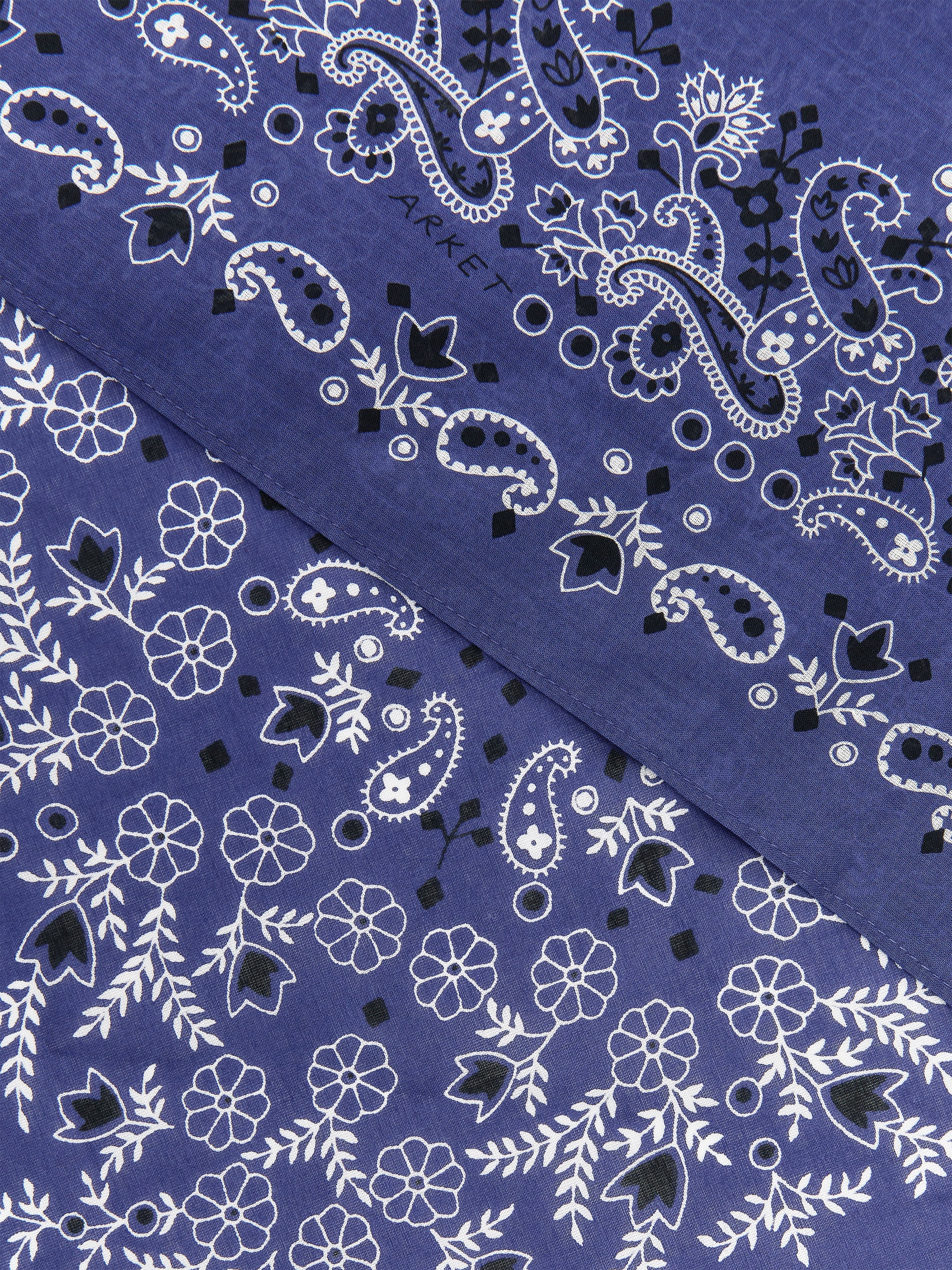 Foulard en coton - Bleu - Femme - StillMedia/DescriptiveDetail - 3