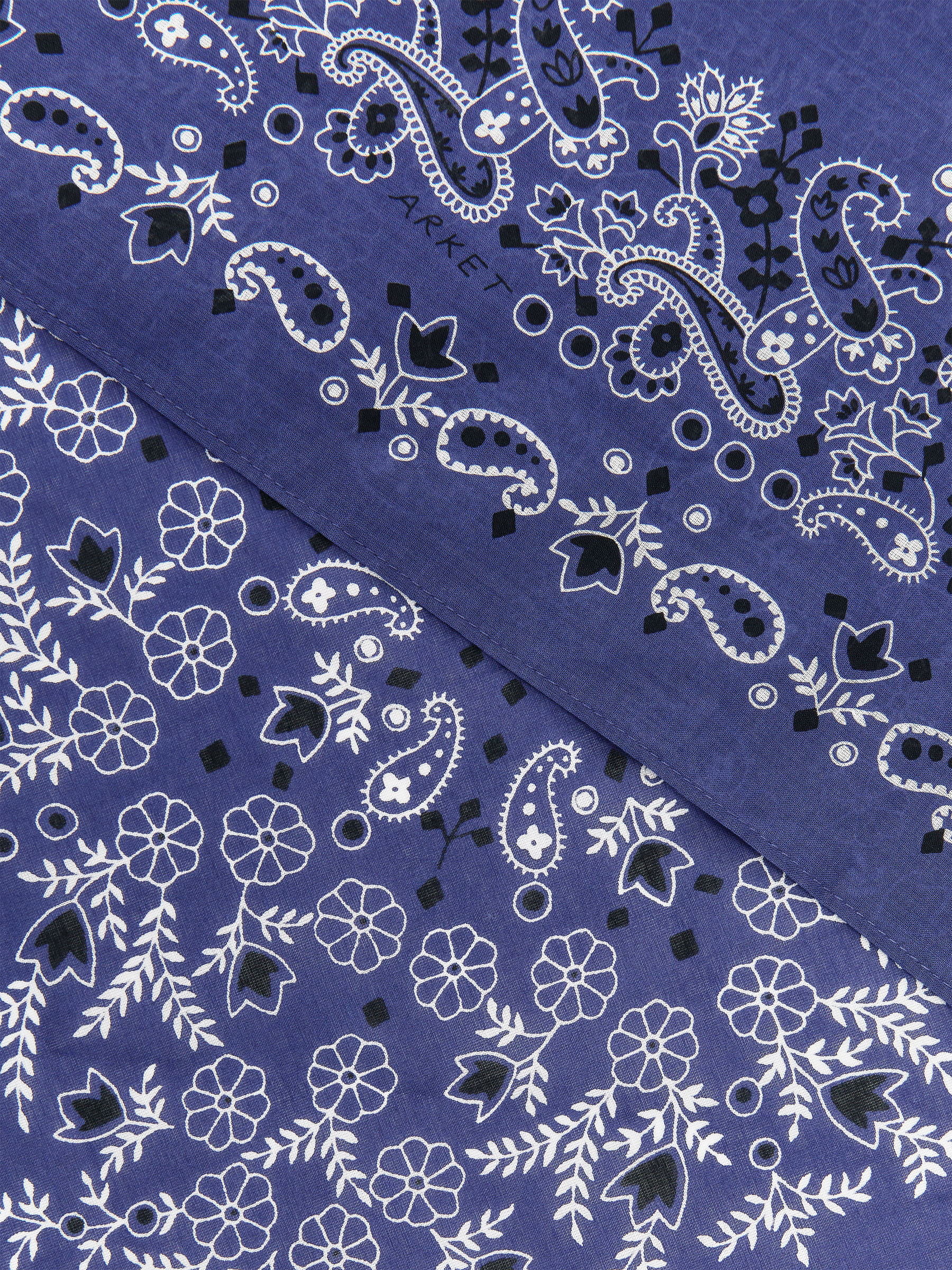 Scarf i bomull - Blå - Women - StillMedia/DescriptiveDetail - 3