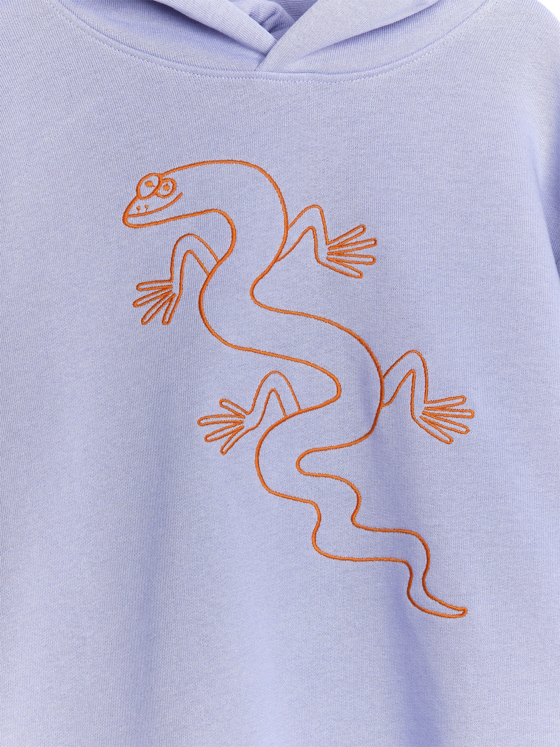 Kapuzenpullover mit Stickerei - Lila - Loose Fit - Kinder - StillMedia/DescriptiveDetail - 1