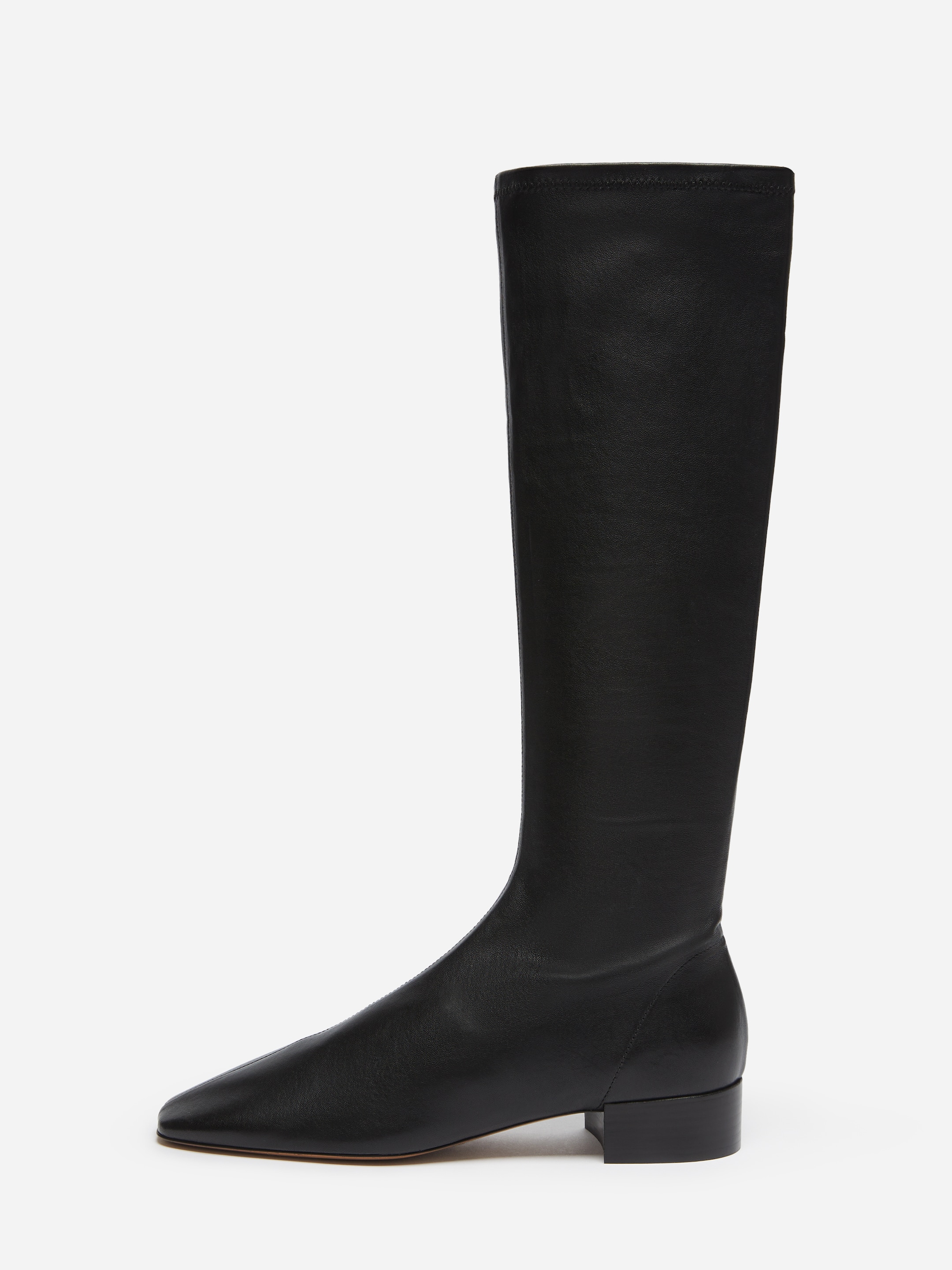 Stretch Leather Boots - Black - women - StillMedia/DescriptiveStillLife - 2