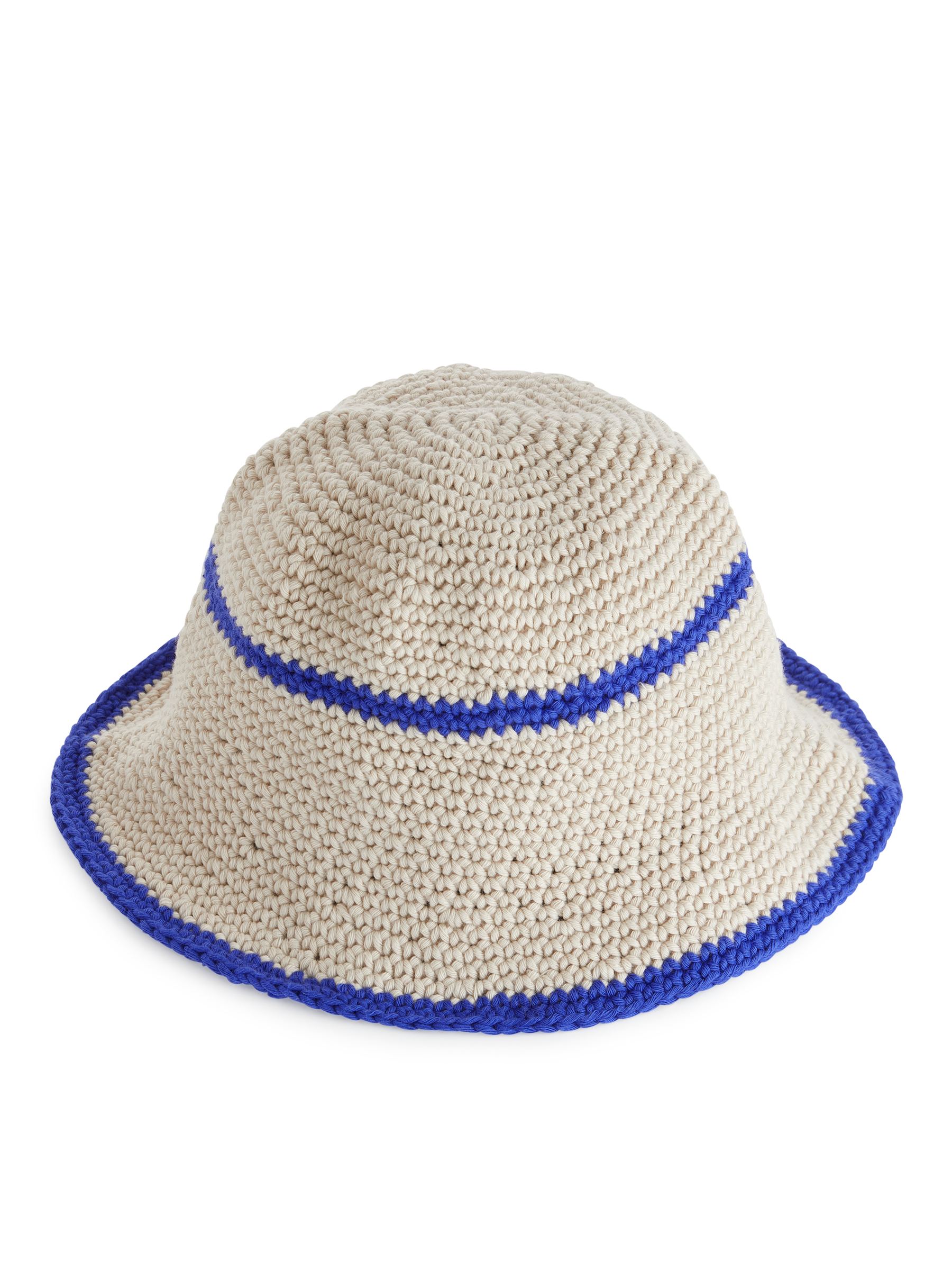 Crochet Sunhat - Beige/Blue - Children - StillMedia/DescriptiveStillLife - 3