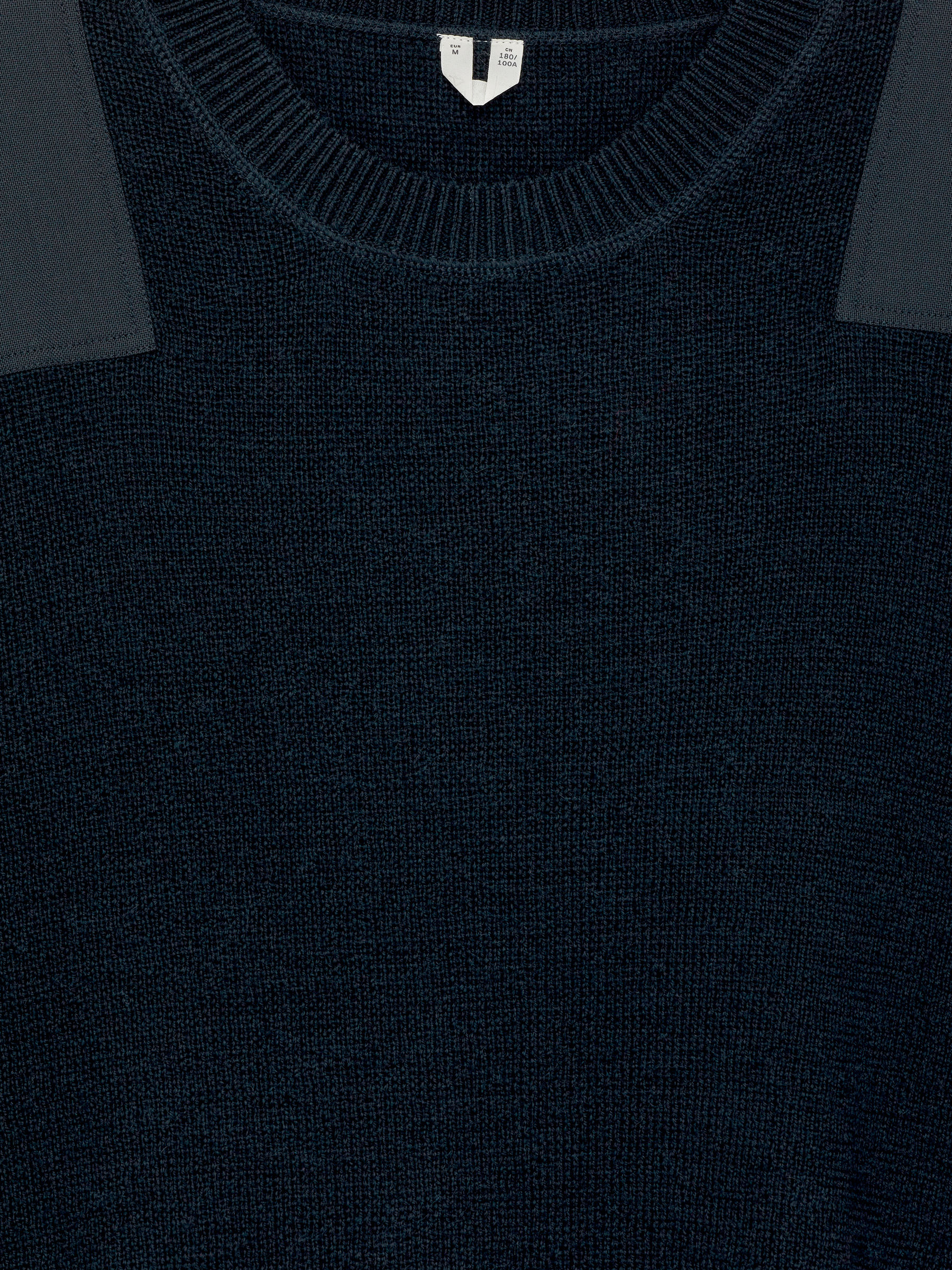 Patch-Detail Wool Jumper - Dark Blue - Regular fit - Men - StillMedia/DescriptiveDetail - 2