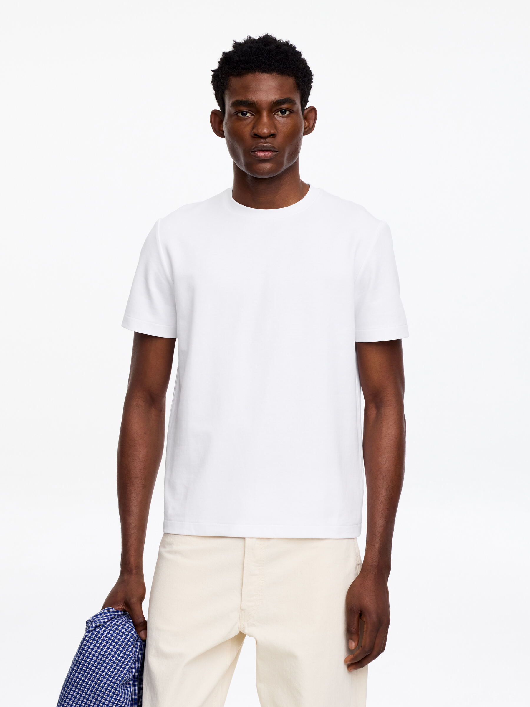 Interlock-T-Shirt mit normaler Passform - Weiß - Regular Fit - Herren - StillMedia/Lookbook - 9