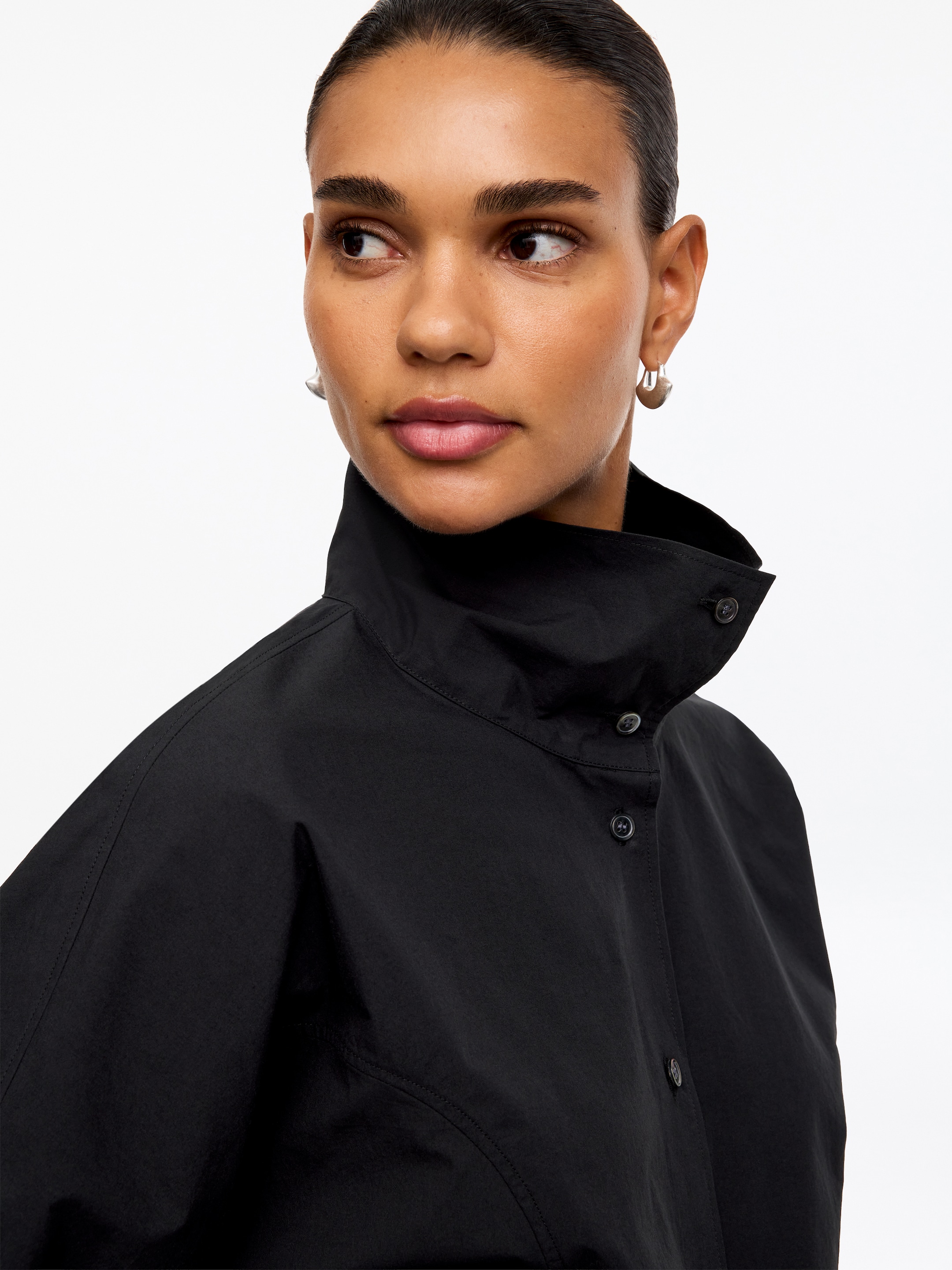 Popeline-Hemd aus Pima-Baumwolle - Schwarz - Regular Fit - women - StillMedia/Lookbook - 3