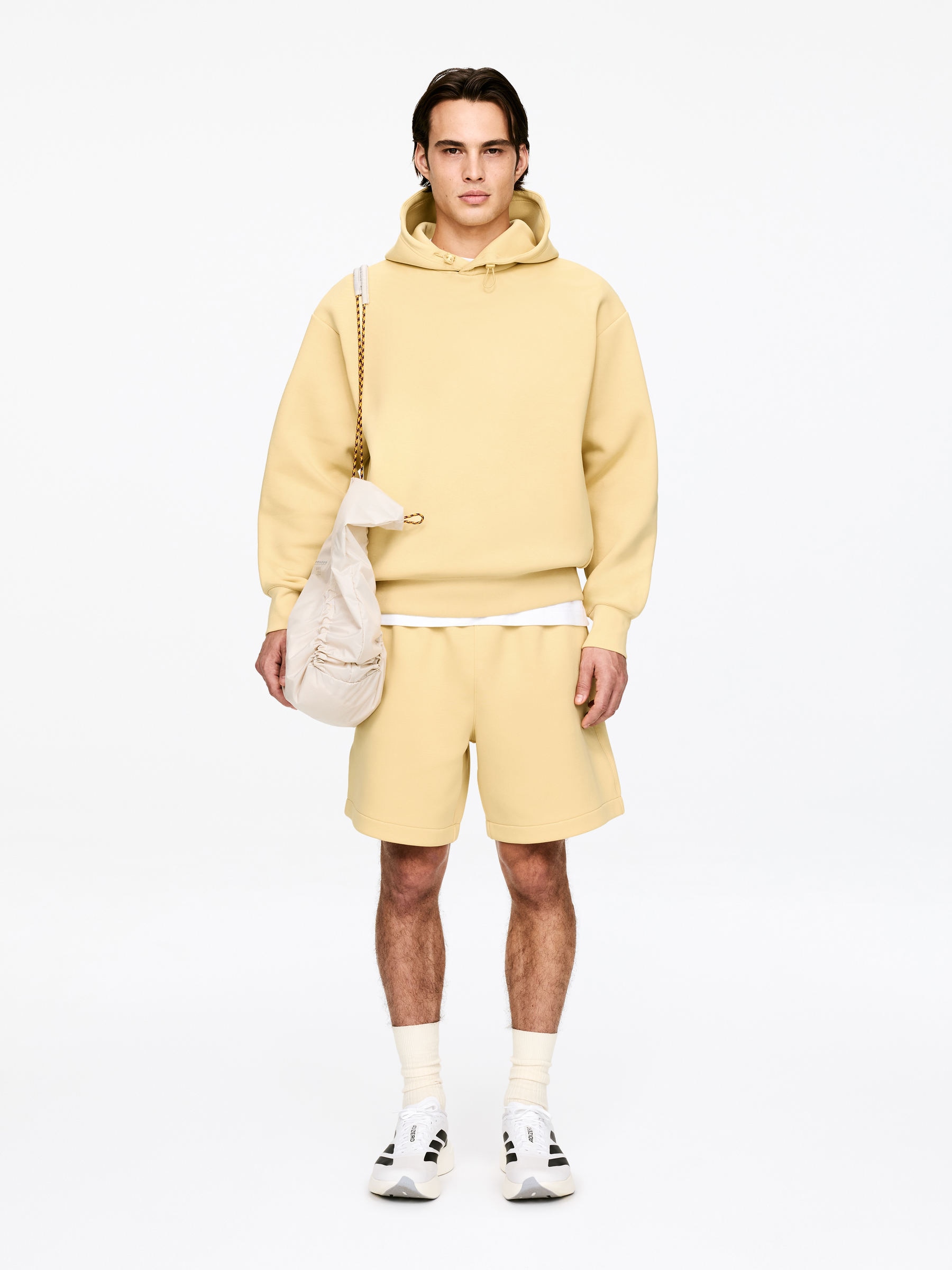 Relaxed Jersey Shorts-#D8C988-18098