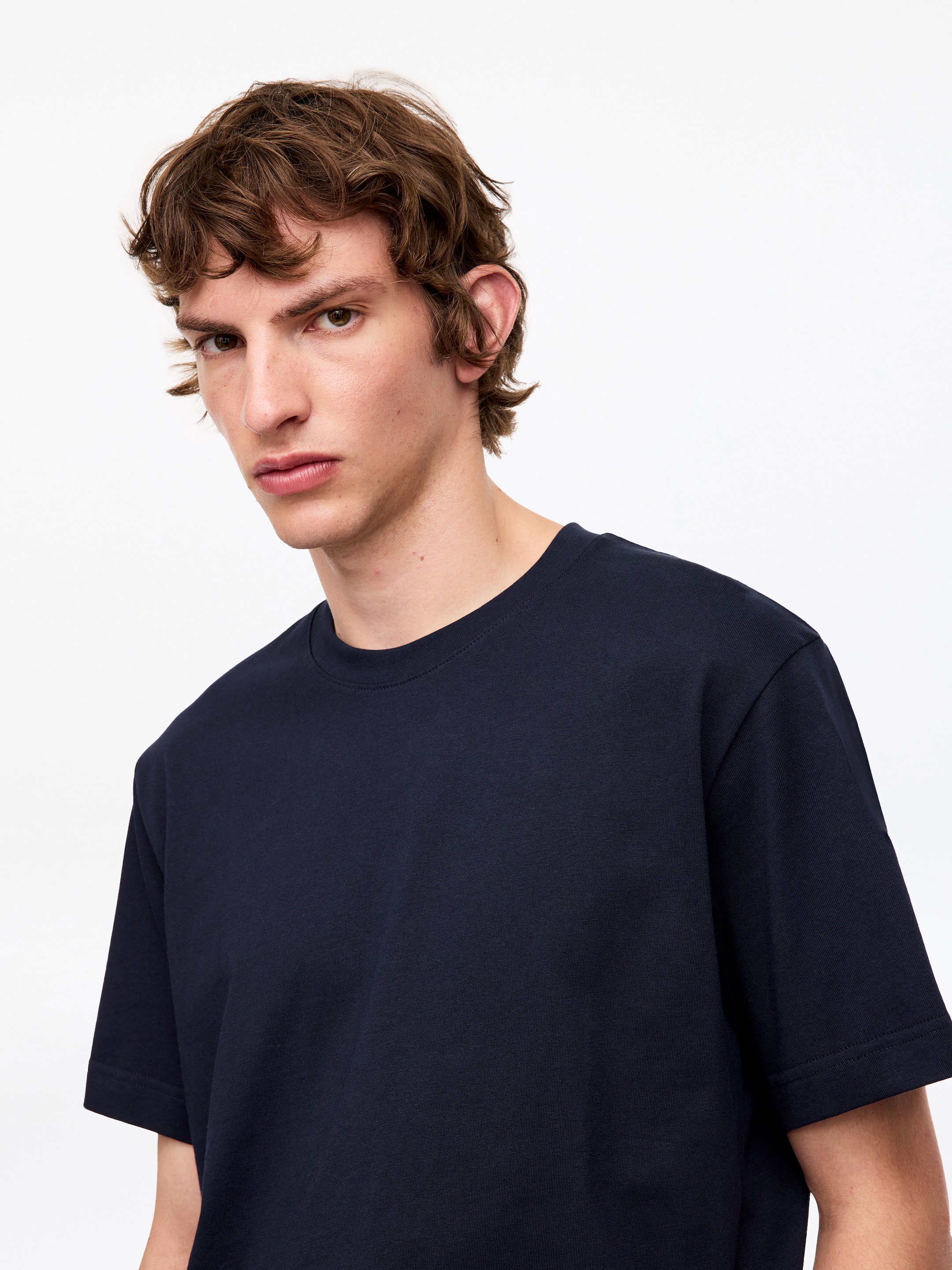 T-shirt décontracté 220 GSM - Bleu foncé - Regular fit - Homme - StillMedia/Lookbook - 55