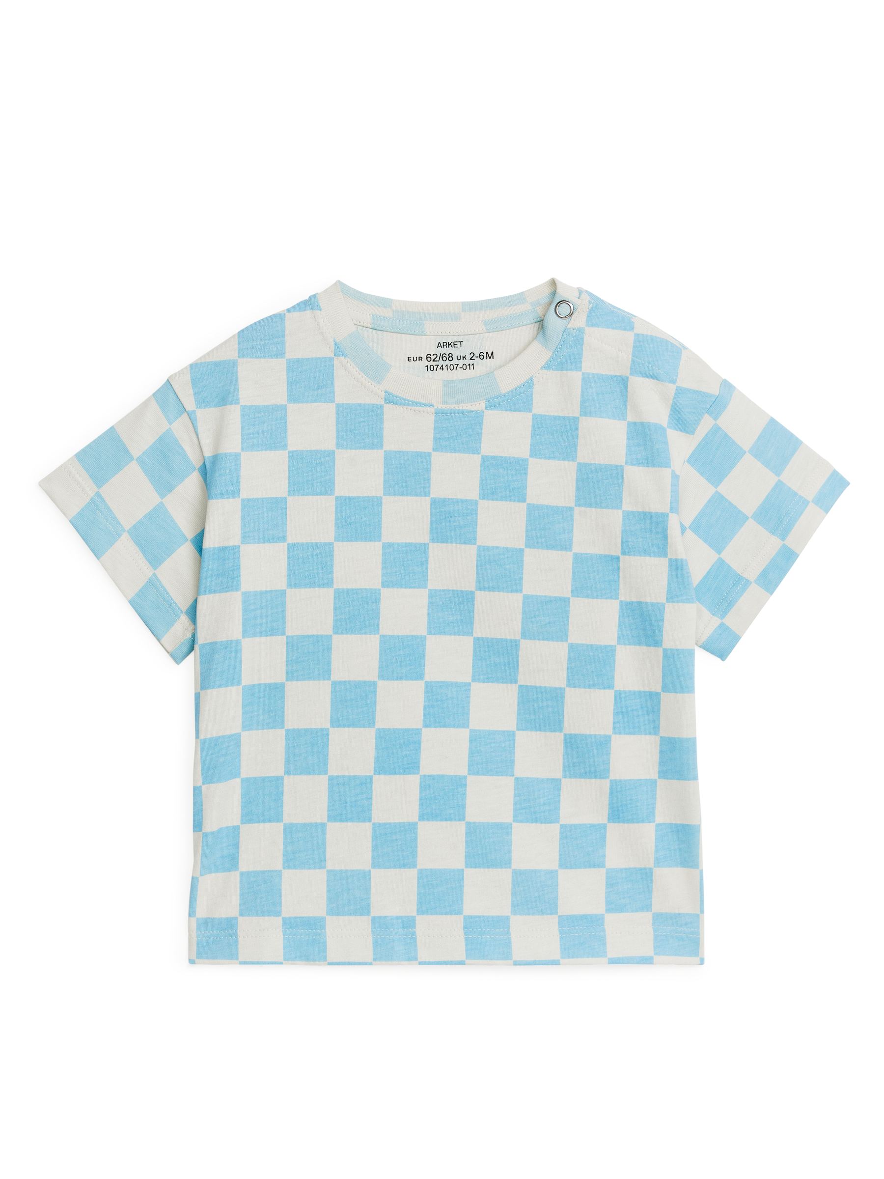 Short-Sleeved T-Shirt - Light Blue/Off White - Fason normalny - Children - StillMedia/DescriptiveStillLife - 1