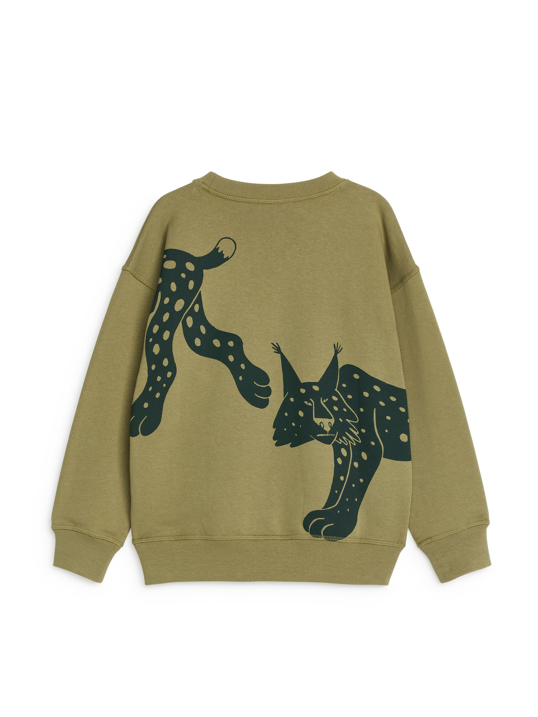 Relaxed Sweatshirt - Khaki Green/Lynx - Relaxed fit - Children - StillMedia/DescriptiveStillLife - 3