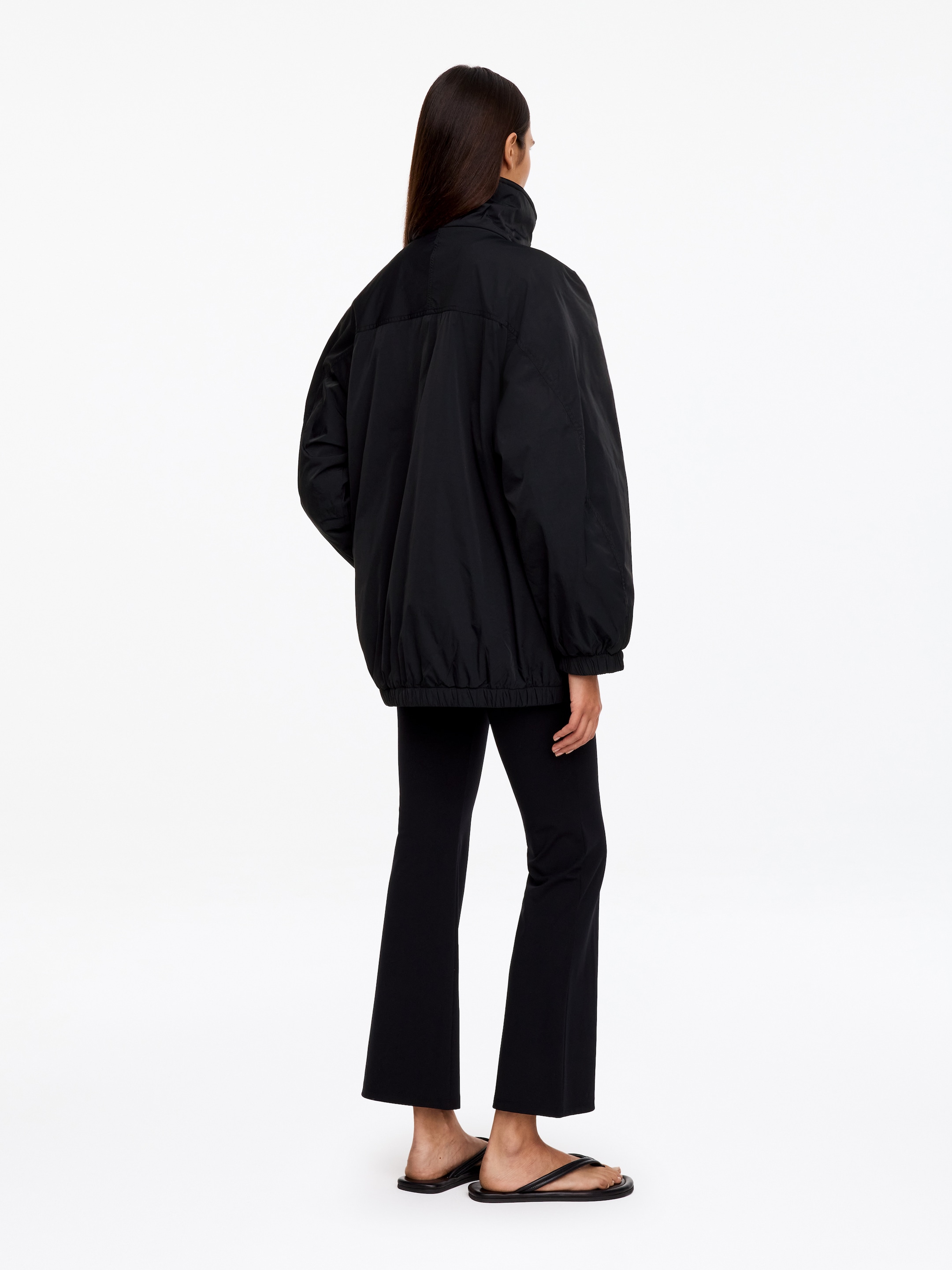 Padded Nylon Wind Jacket - Black - Relaxed fit - women - StillMedia/Lookbook - 2