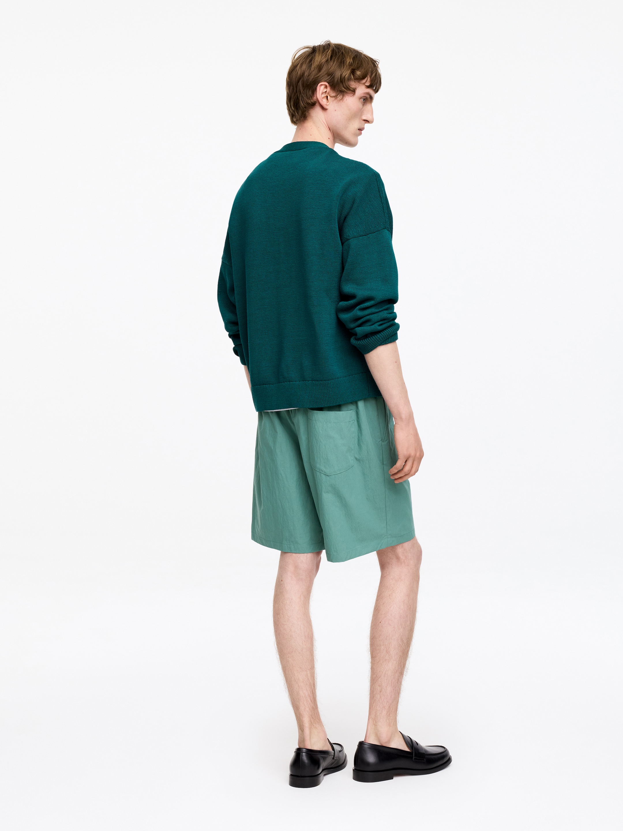 Lockere Pull-on-Shorts - Grün - Relaxed Fit - Herren - StillMedia/Lookbook - 2