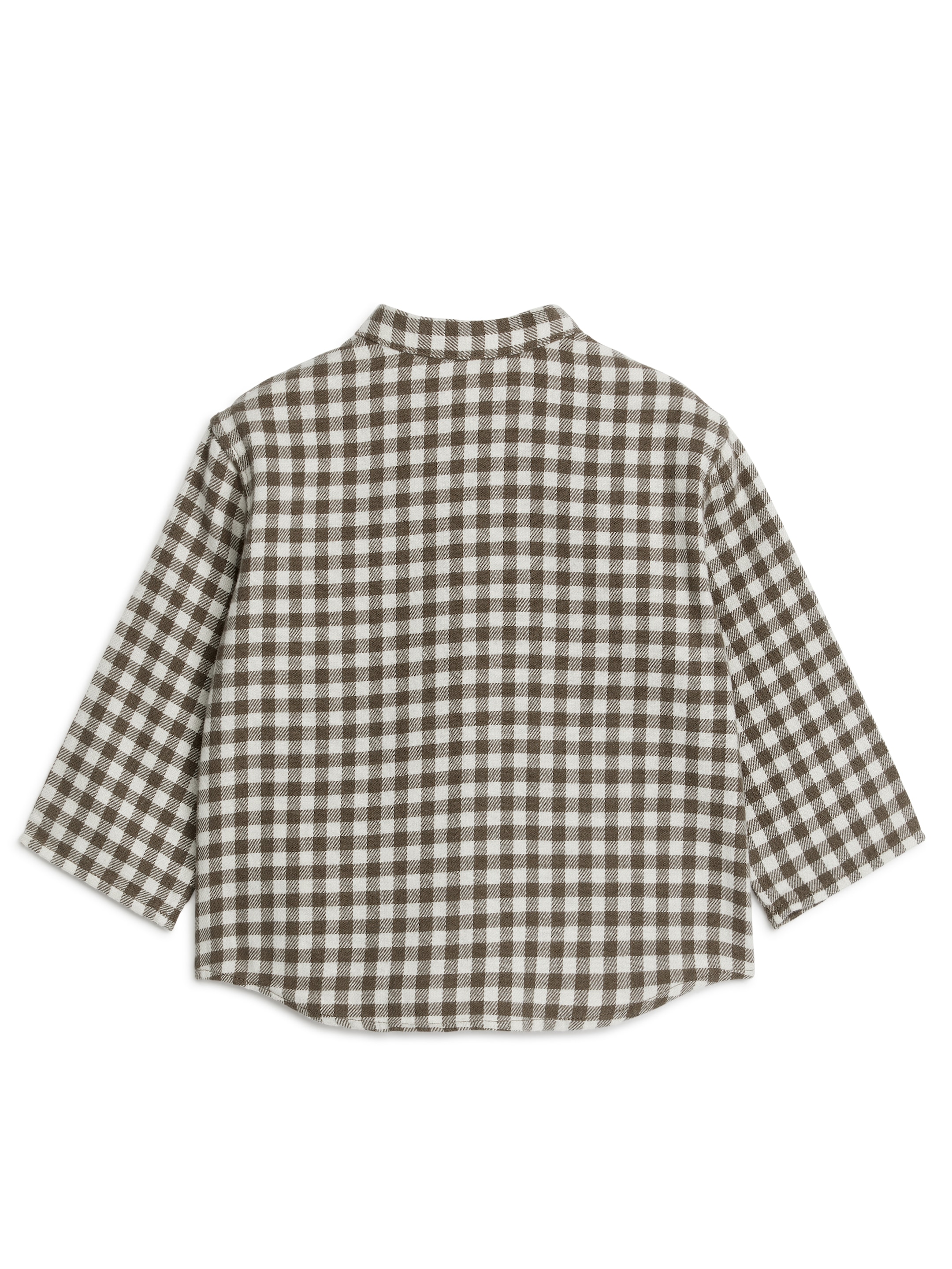 Flanellskjorta - Brun/off-white - Regular fit - Children - StillMedia/DescriptiveStillLife - 3