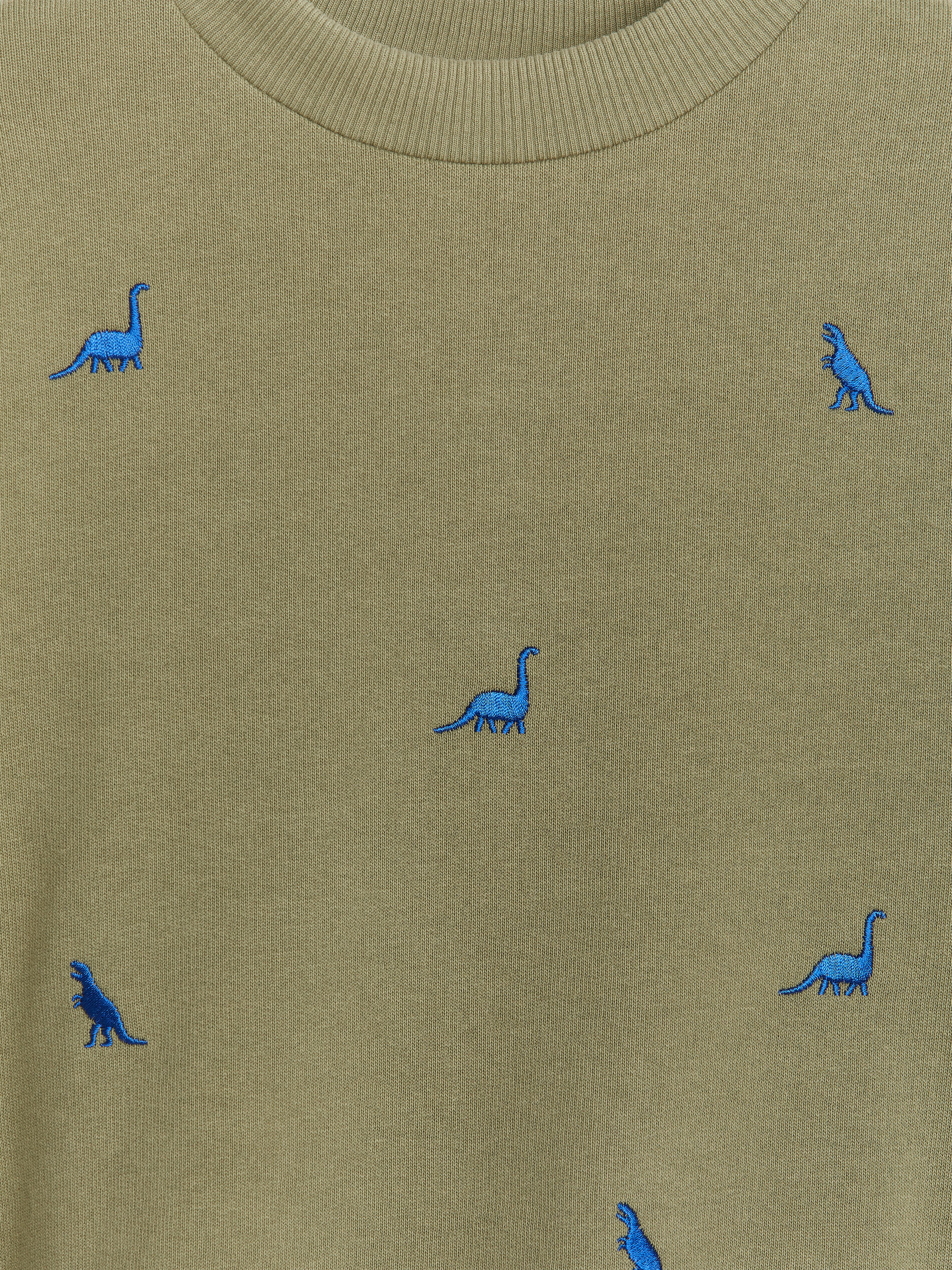 Sweatshirt mit Stickerei - Khaki - Regular Fit - Kinder - StillMedia/DescriptiveDetail - 1