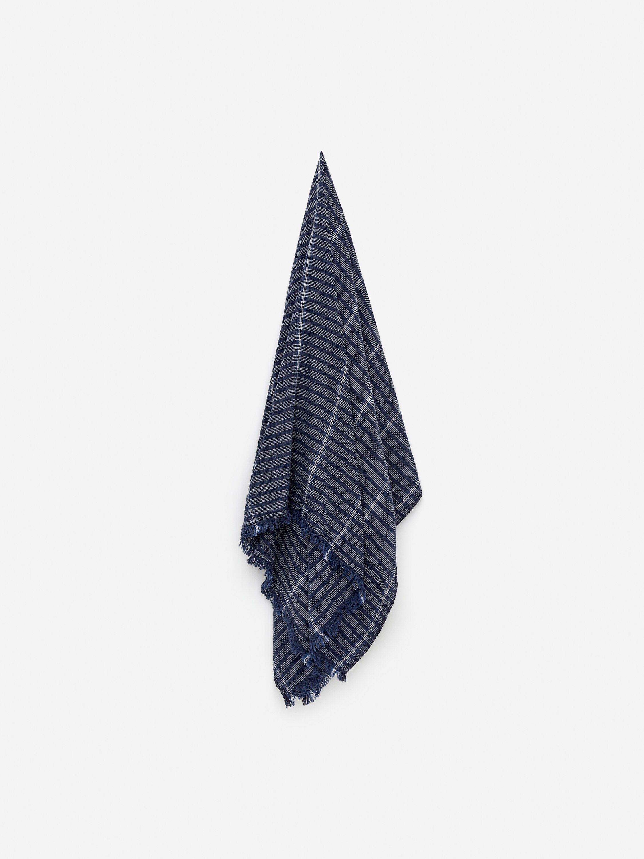 ARKET ブルーブランケット Cotton Blanket – Blue – Homeware – ARKET EU
