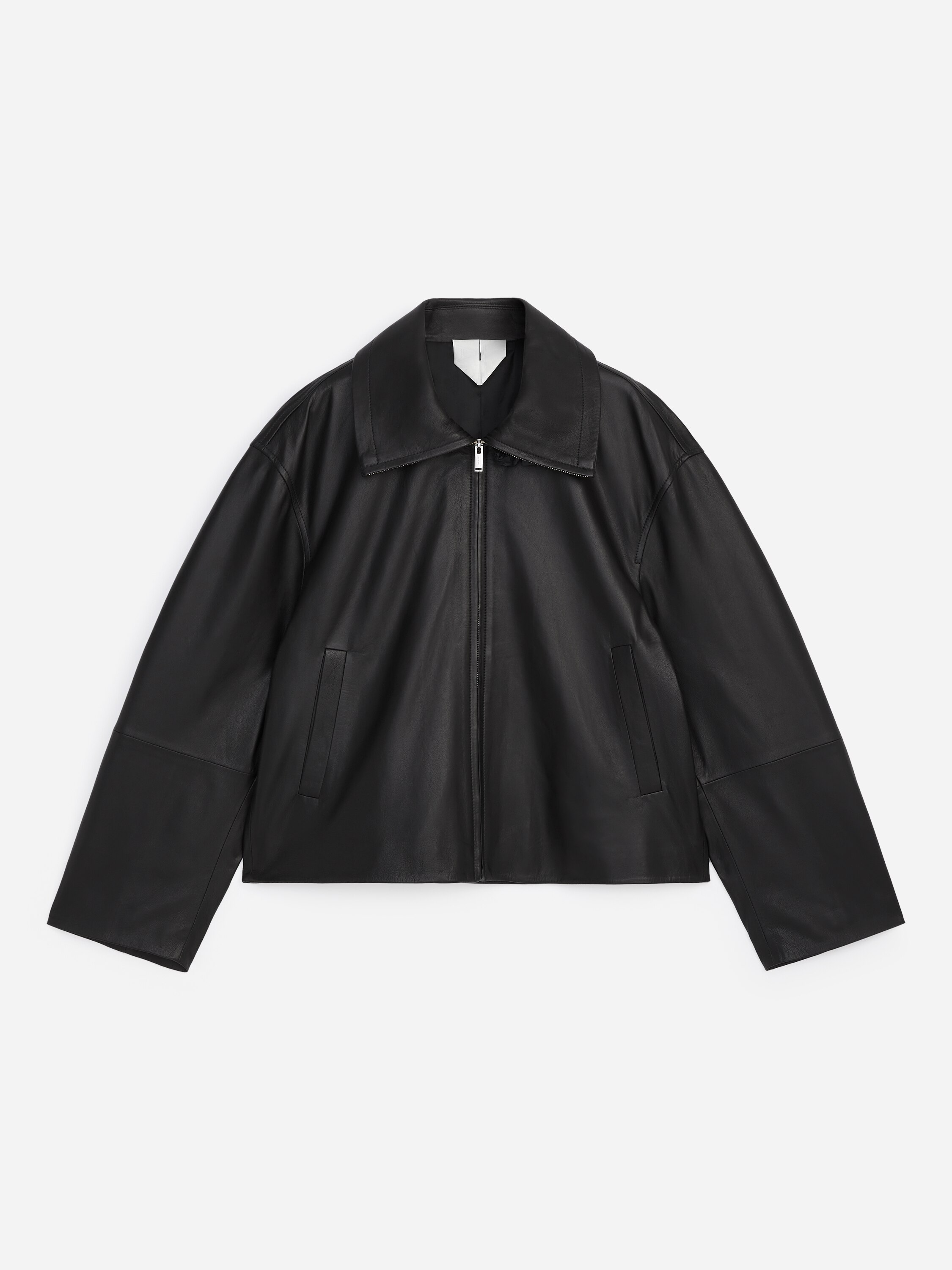 Short Leather Jacket – Black – Women – ARKET NL